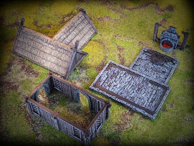 Blacksmith's House - Saxonia Miniature for Dungeons and Dragons