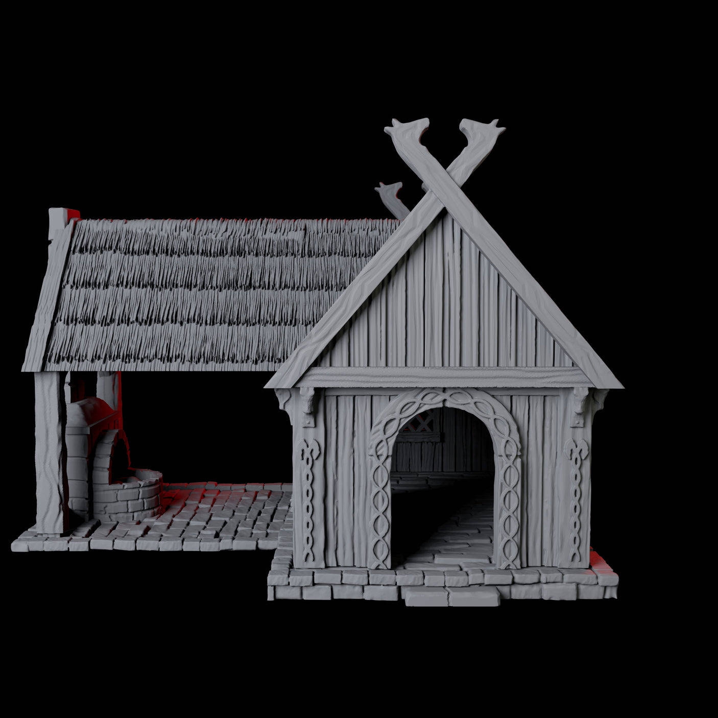 Blacksmith's House - Saxonia Miniature for Dungeons and Dragons, Pathfinder or other TTRPGs