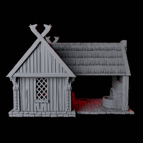 Blacksmith's House - Saxonia Miniature for Dungeons and Dragons, Pathfinder or other TTRPGs