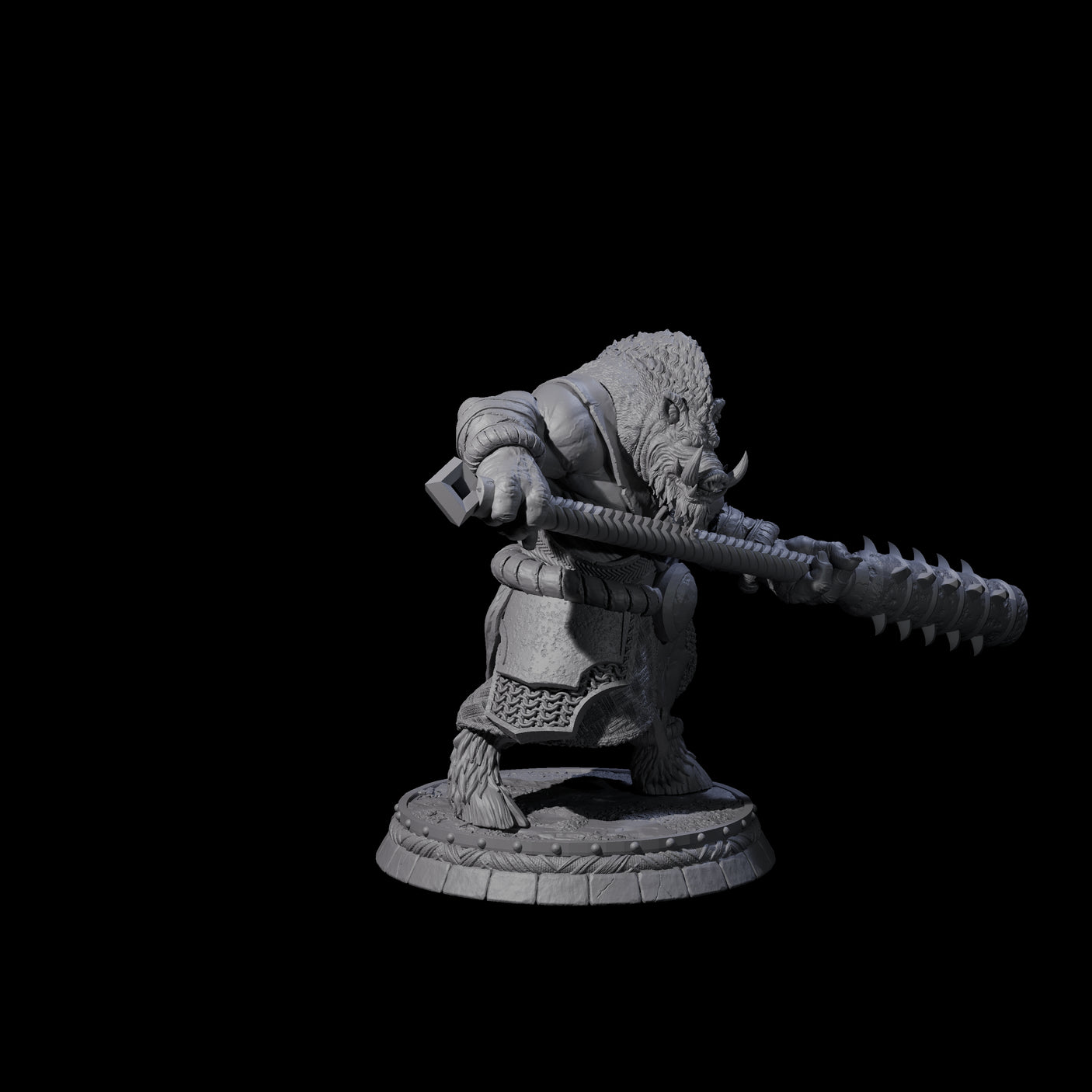 Blackthorn Wereboar A Miniature for Dungeons and Dragons, Pathfinder or other TTRPGs