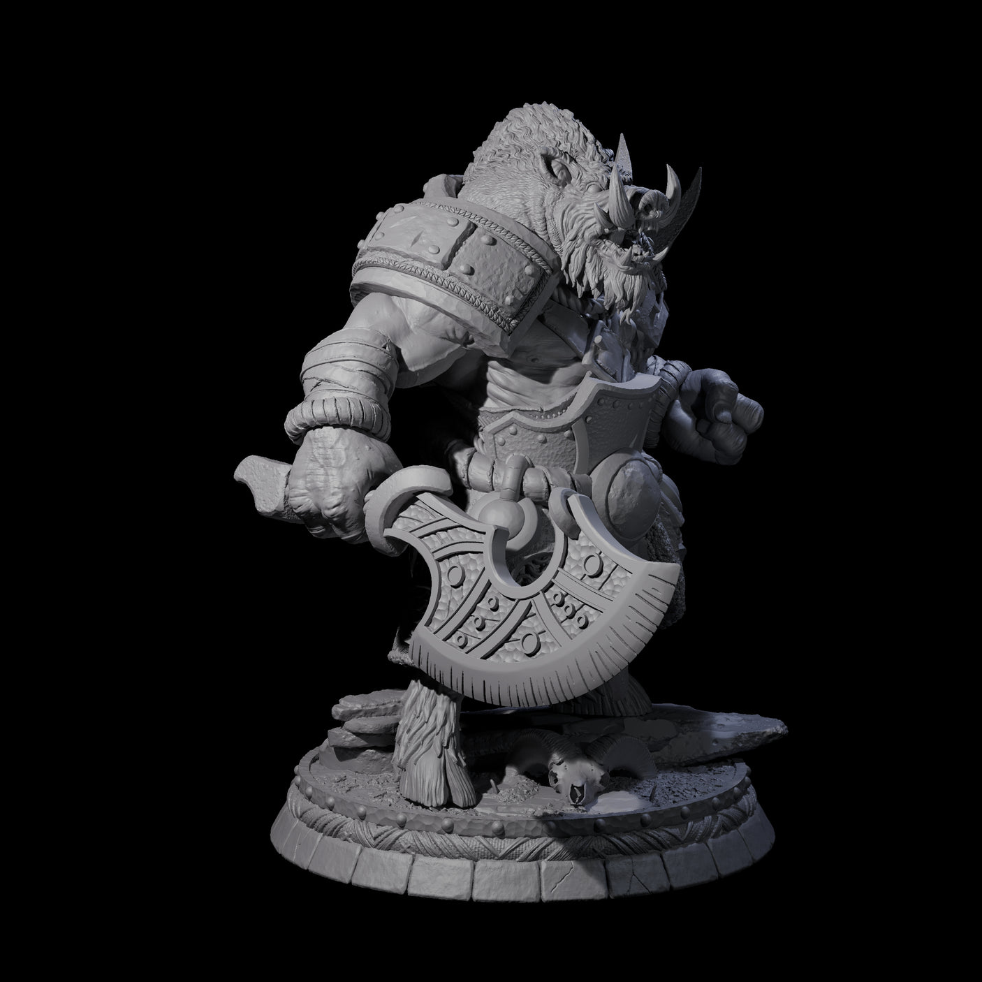 Blackthorn Wereboar B Miniature for Dungeons and Dragons, Pathfinder or other TTRPGs