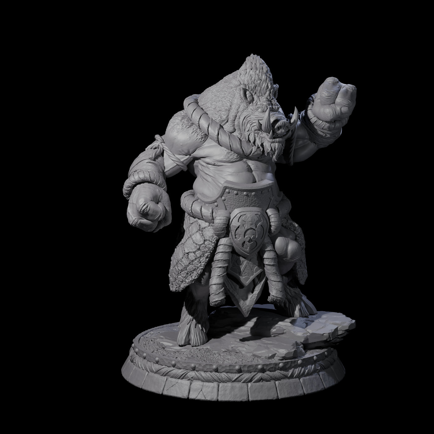 Blackthorn Wereboar C Miniature for Dungeons and Dragons, Pathfinder or other TTRPGs