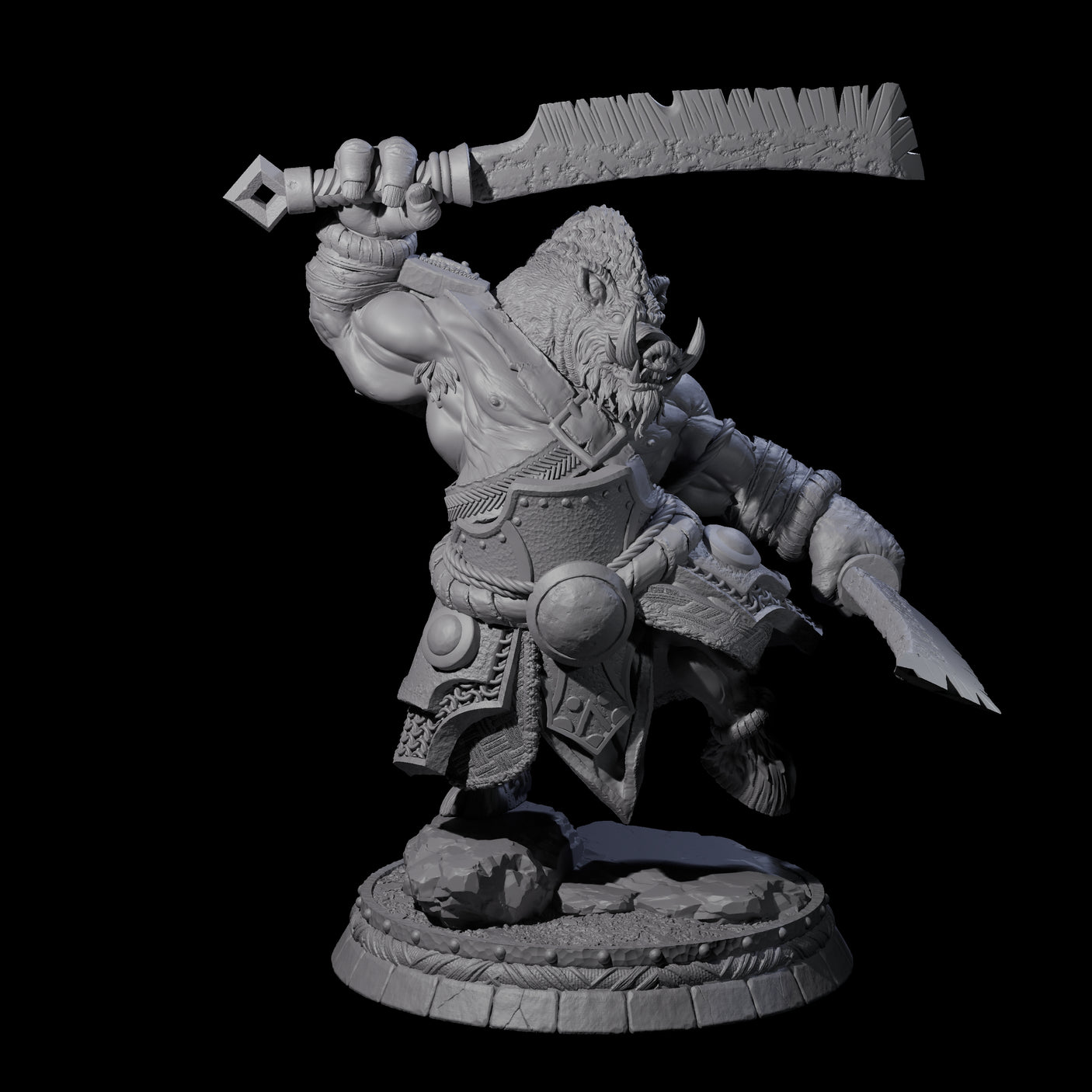 Blackthorn Wereboar E Miniature for Dungeons and Dragons, Pathfinder or other TTRPGs