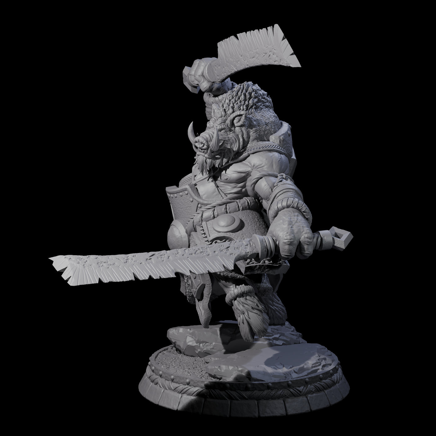 Blackthorn Wereboar E Miniature for Dungeons and Dragons, Pathfinder or other TTRPGs