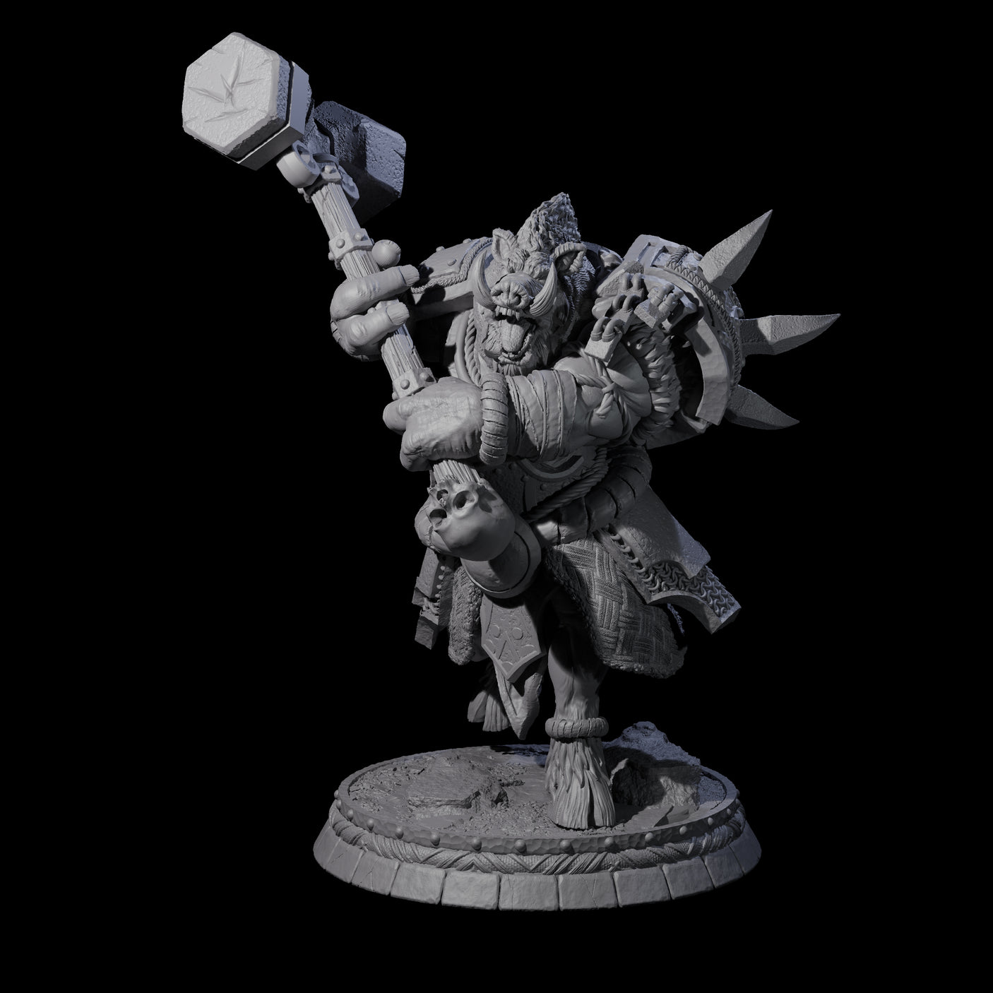 Blackthorn Wereboar F Miniature for Dungeons and Dragons, Pathfinder or other TTRPGs