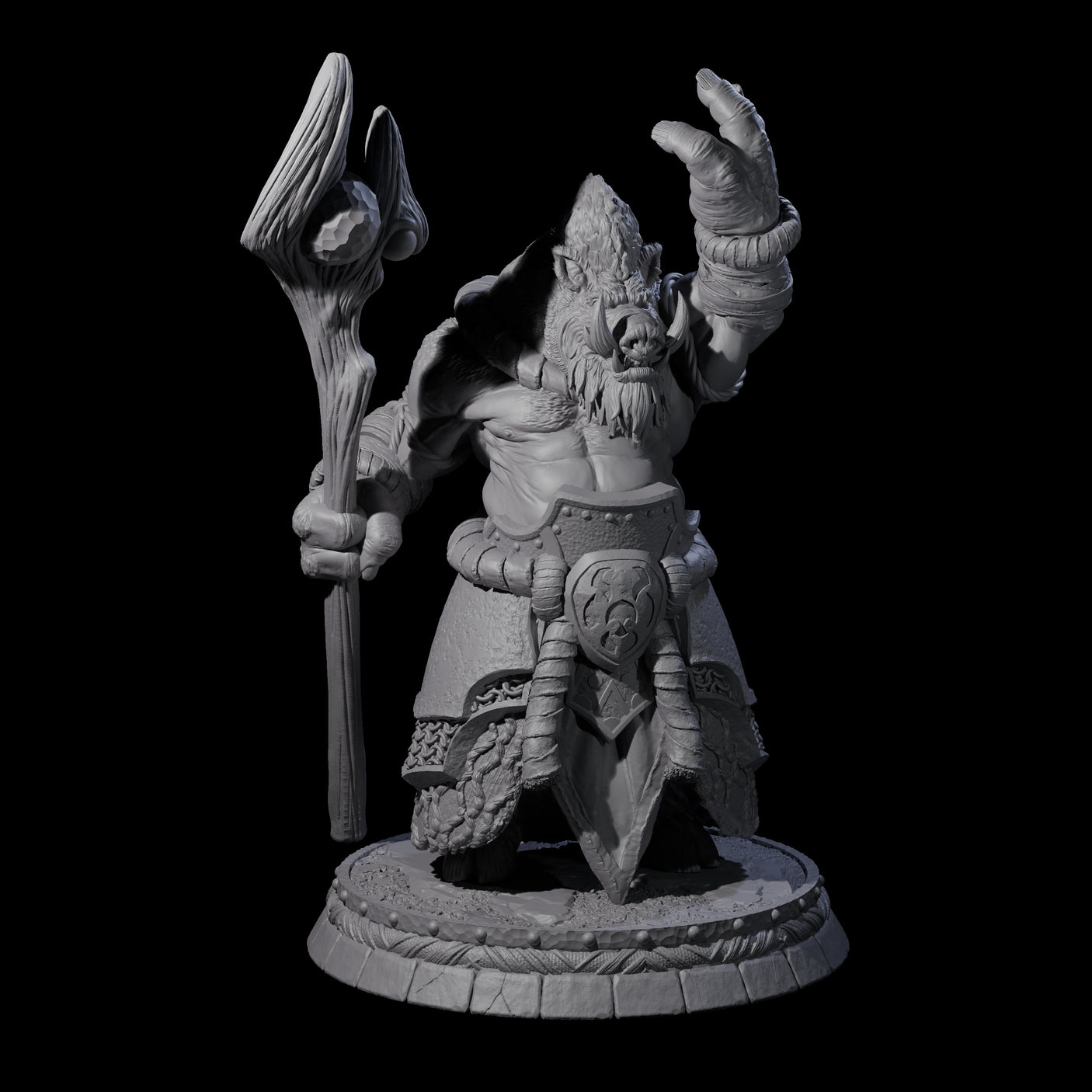 Blackthorn Wereboar G Miniature for Dungeons and Dragons, Pathfinder or other TTRPGs