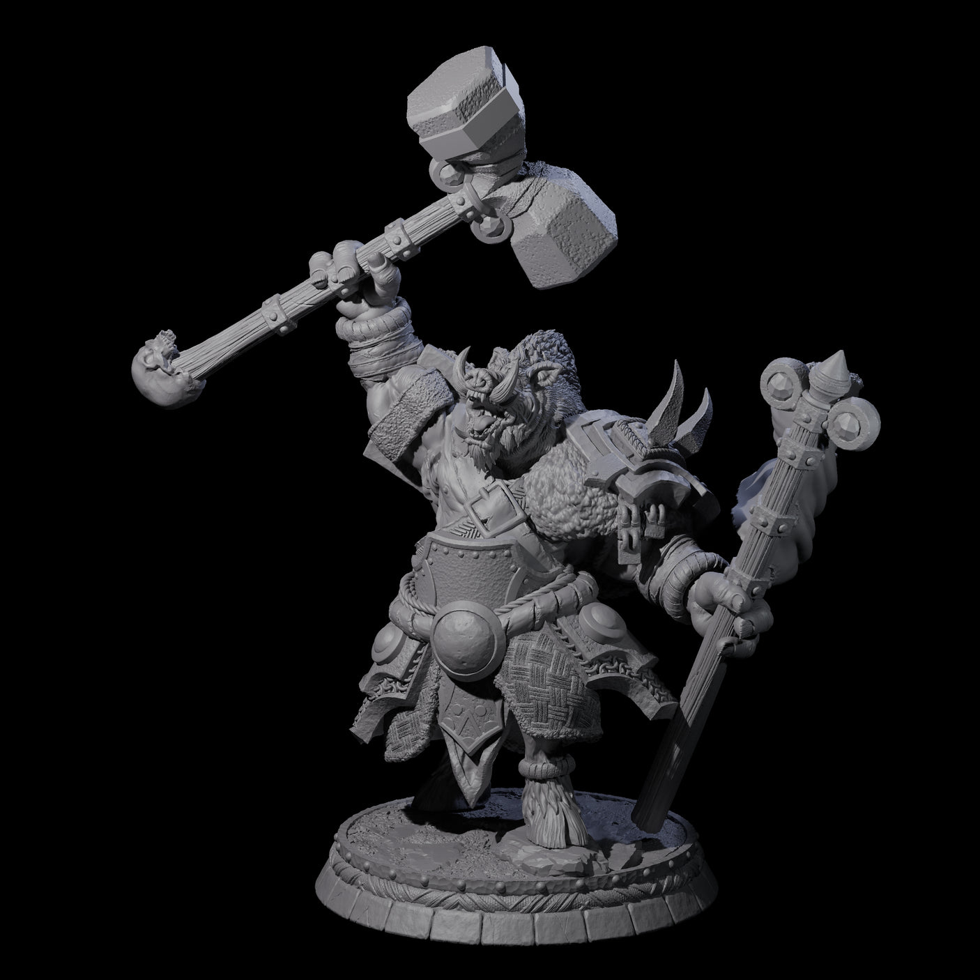 Blackthorn Wereboar H Miniature for Dungeons and Dragons, Pathfinder or other TTRPGs