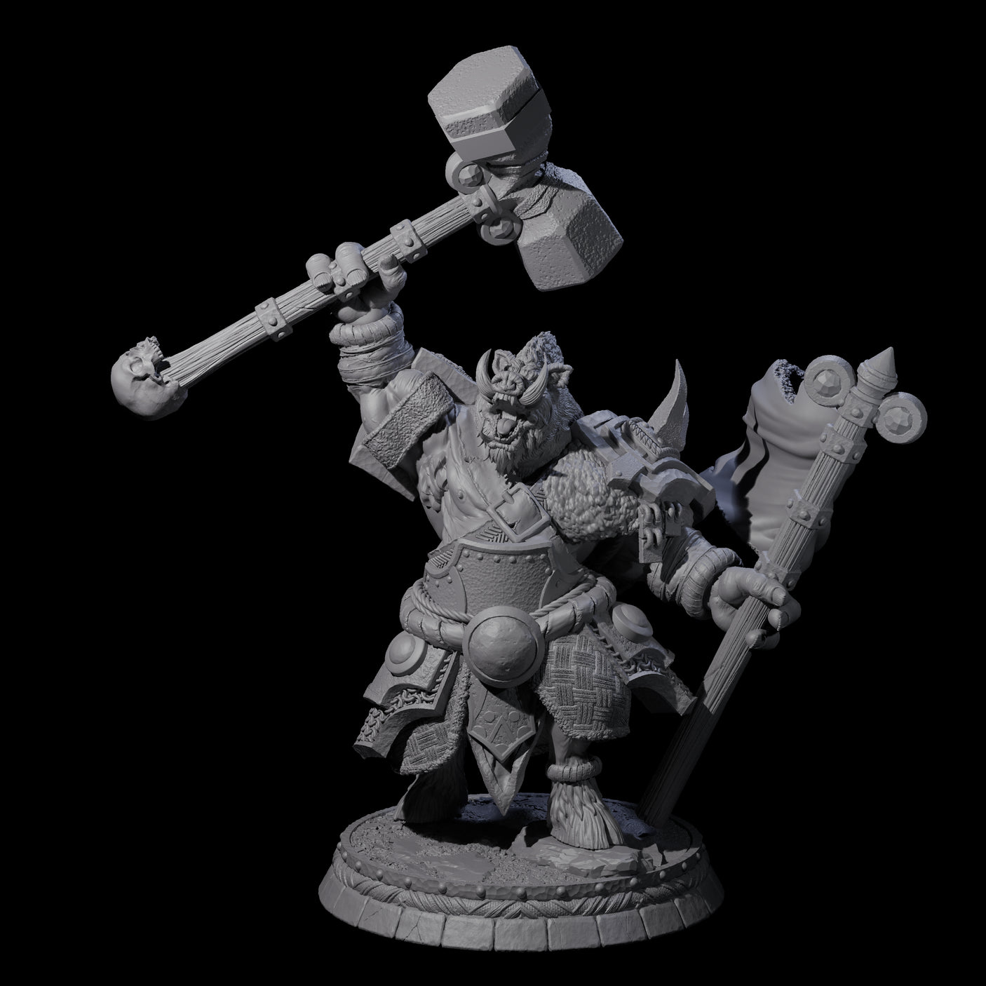Blackthorn Wereboar H Miniature for Dungeons and Dragons, Pathfinder or other TTRPGs