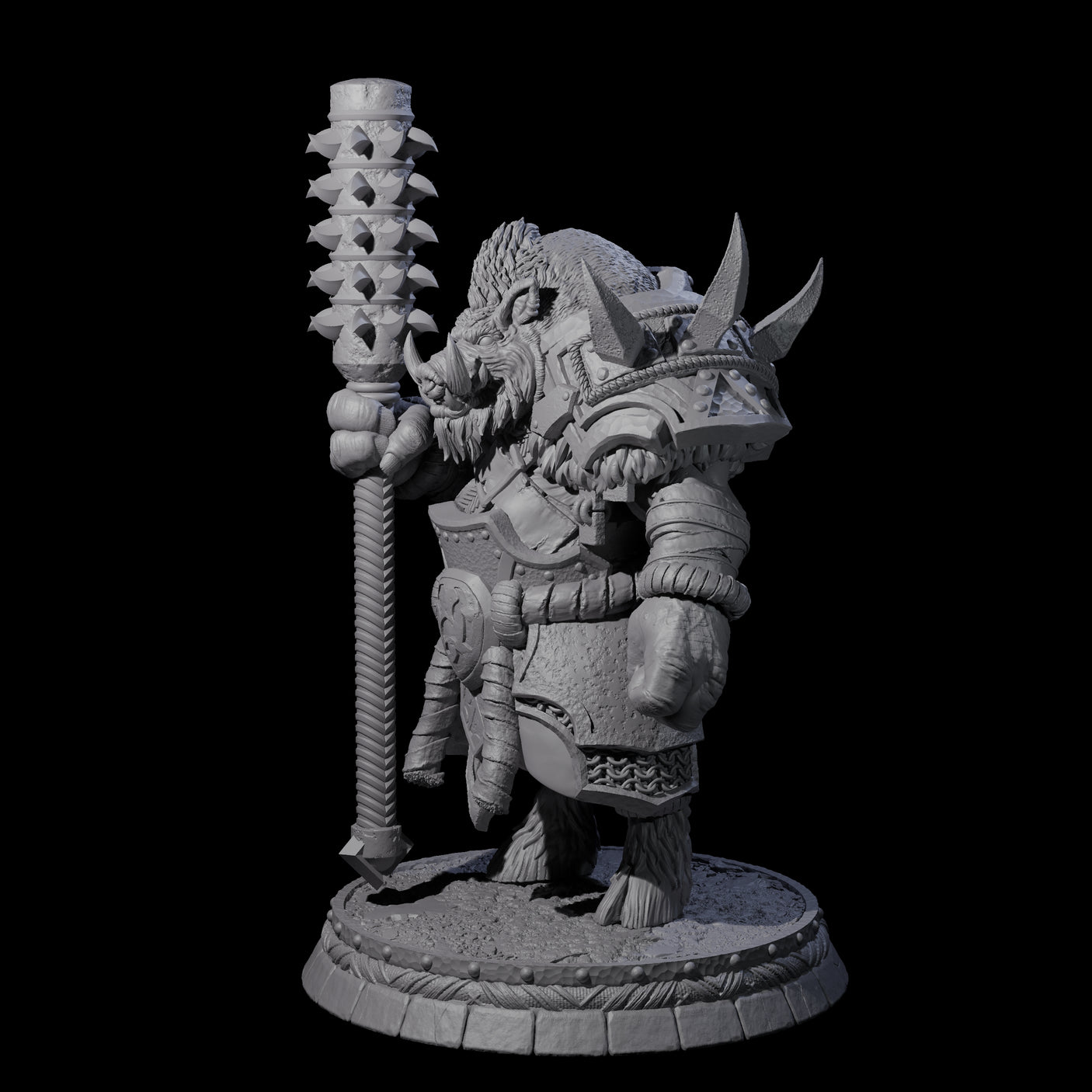 Blackthorn Wereboar J Miniature for Dungeons and Dragons, Pathfinder or other TTRPGs