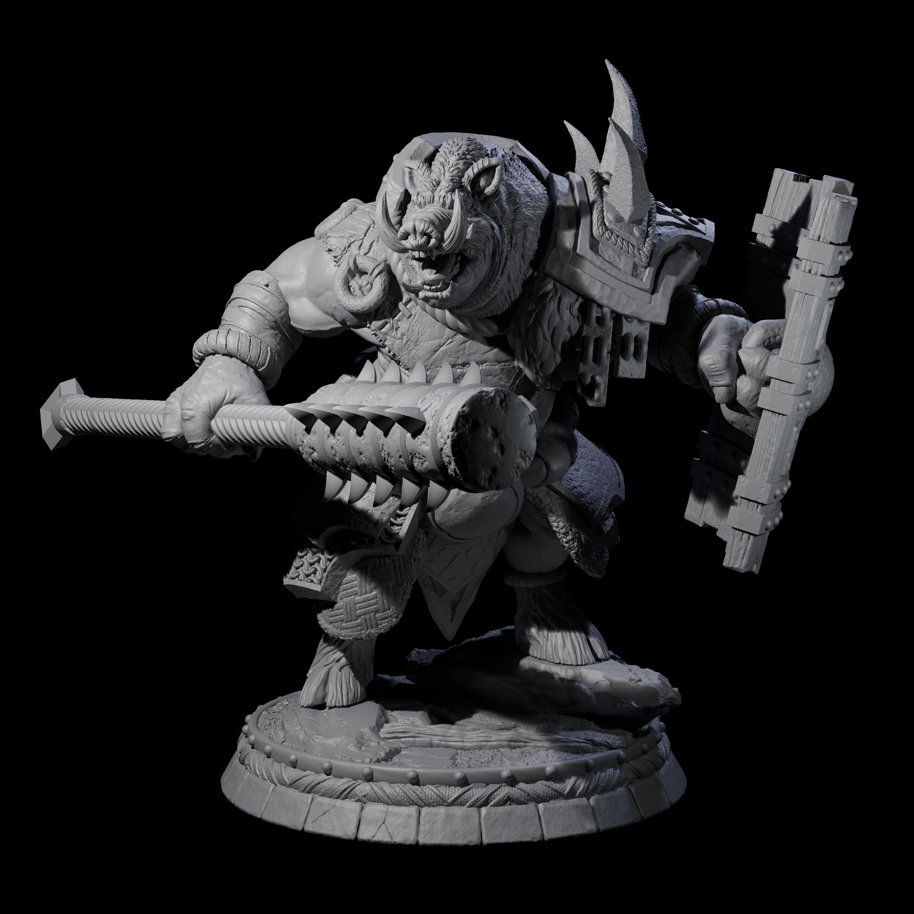 Blackthorn Wereboar K Miniature for Dungeons and Dragons, Pathfinder or other TTRPGs