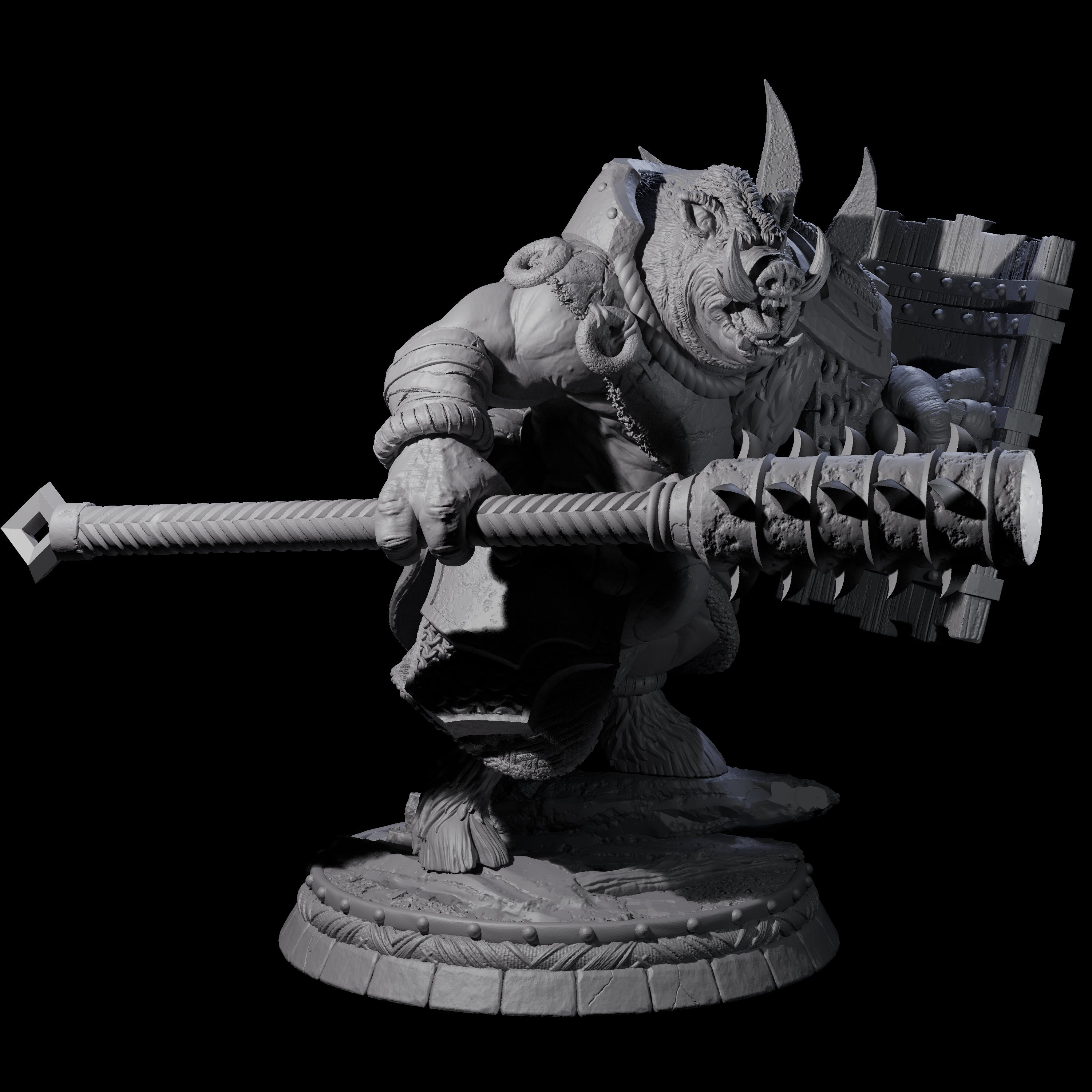 Blackthorn Wereboar K Miniature for Dungeons and Dragons, Pathfinder or other TTRPGs