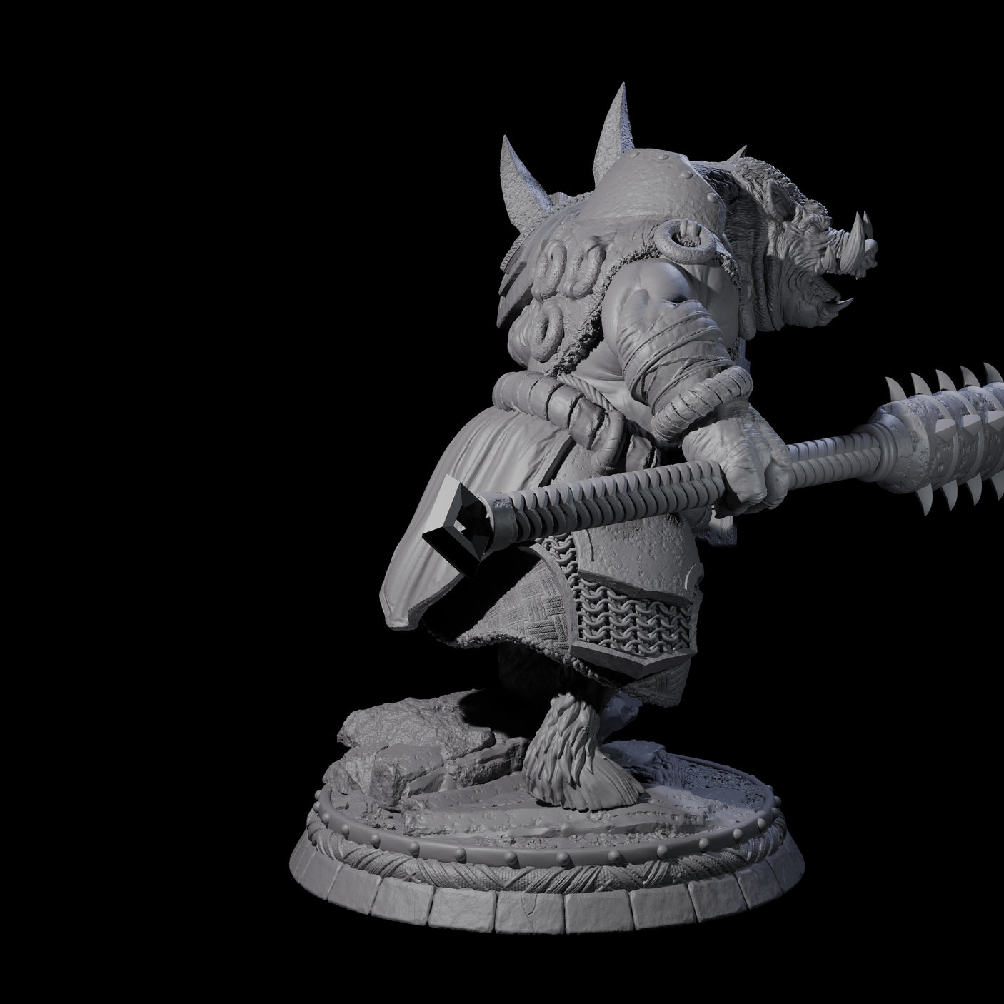 Blackthorn Wereboar K Miniature for Dungeons and Dragons, Pathfinder or other TTRPGs
