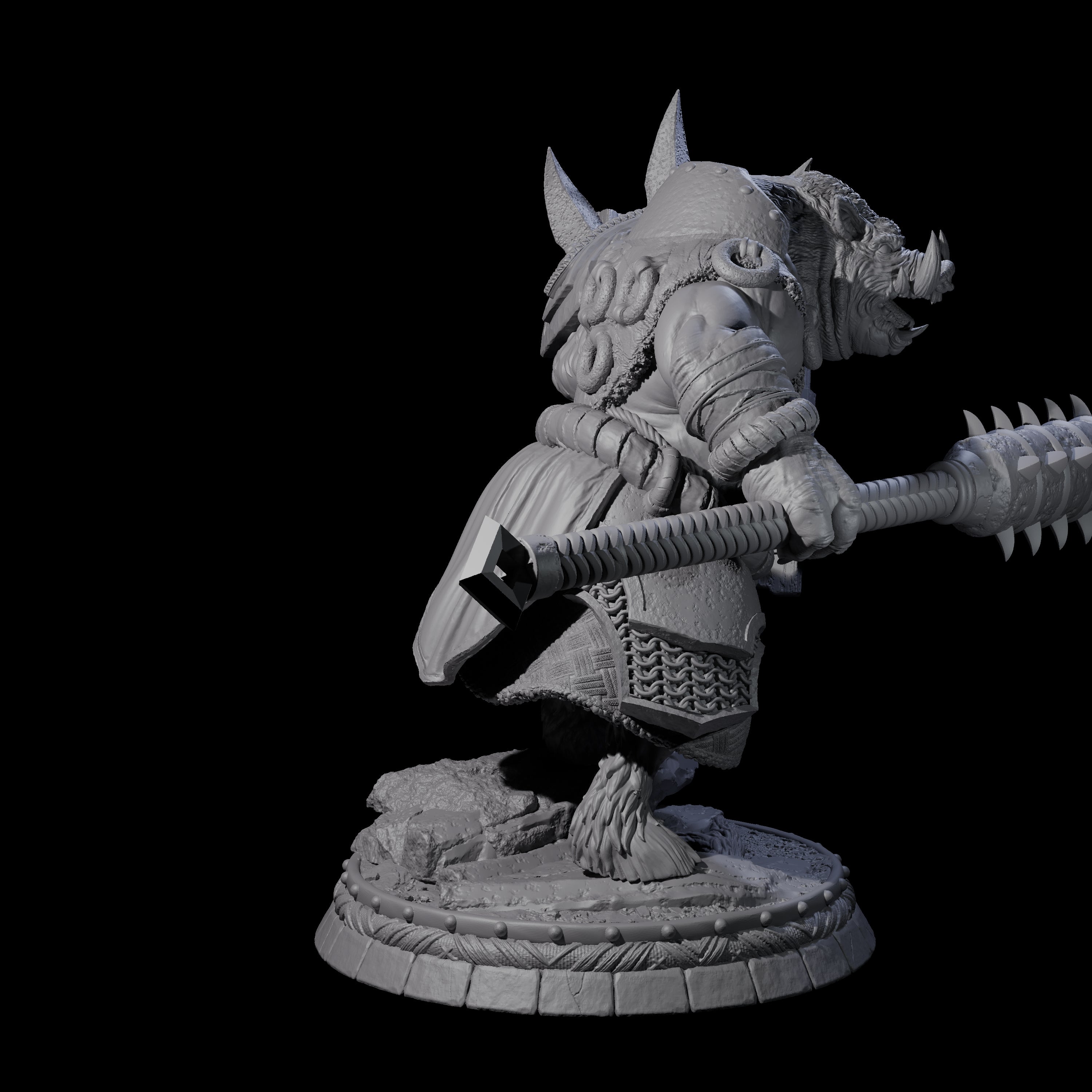 Blackthorn Wereboar K Miniature for Dungeons and Dragons, Pathfinder or other TTRPGs