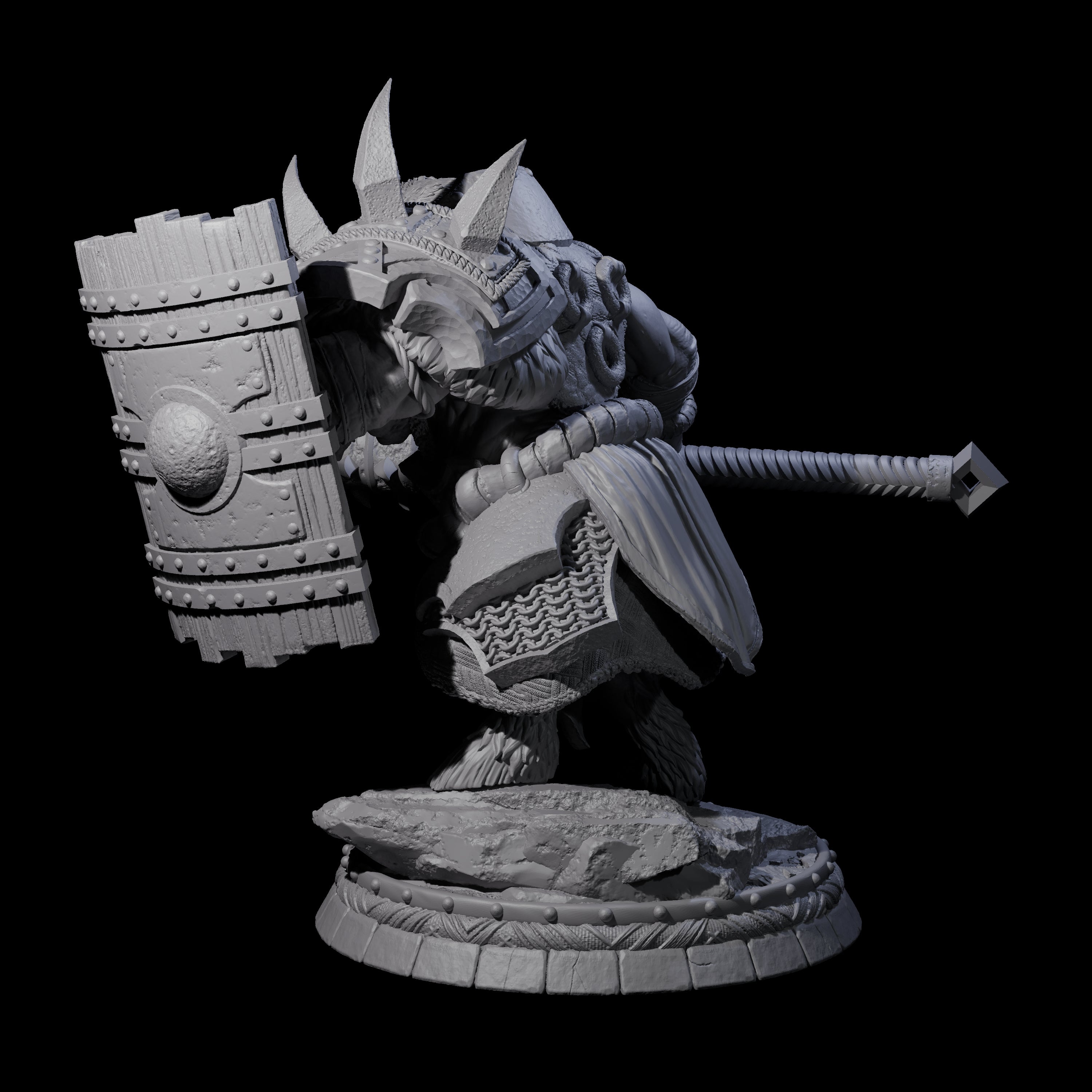 Blackthorn Wereboar K Miniature for Dungeons and Dragons, Pathfinder or other TTRPGs