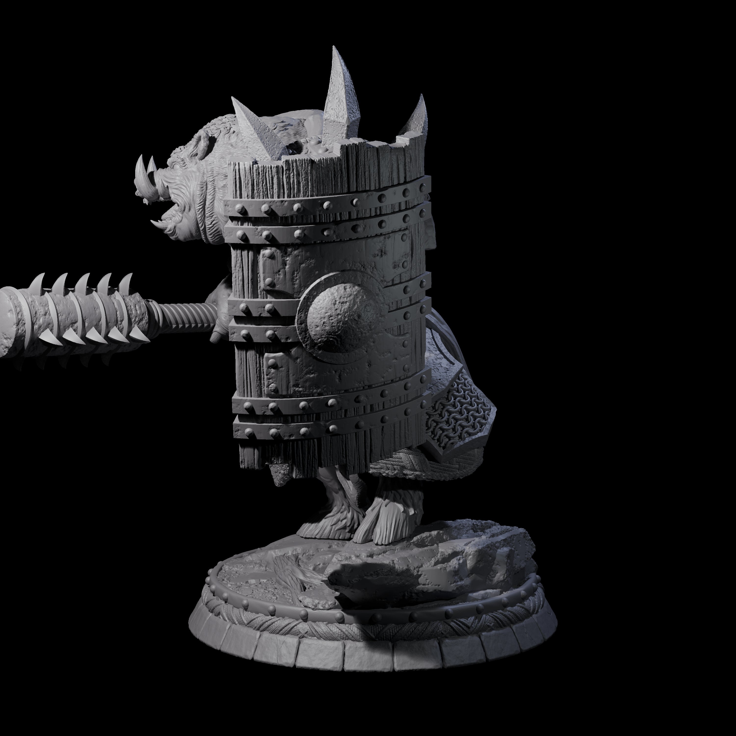 Blackthorn Wereboar K Miniature for Dungeons and Dragons, Pathfinder or other TTRPGs