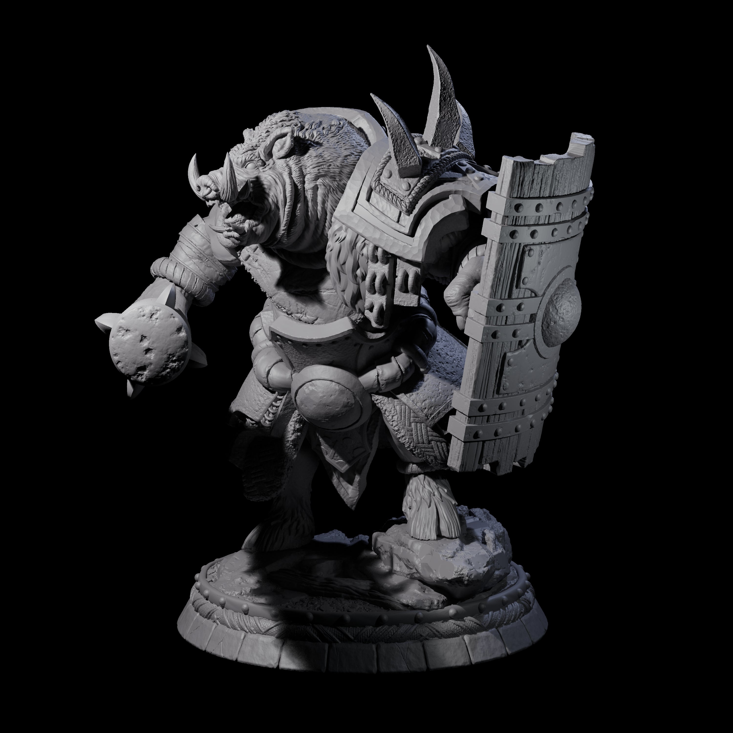 Blackthorn Wereboar K Miniature for Dungeons and Dragons, Pathfinder or other TTRPGs