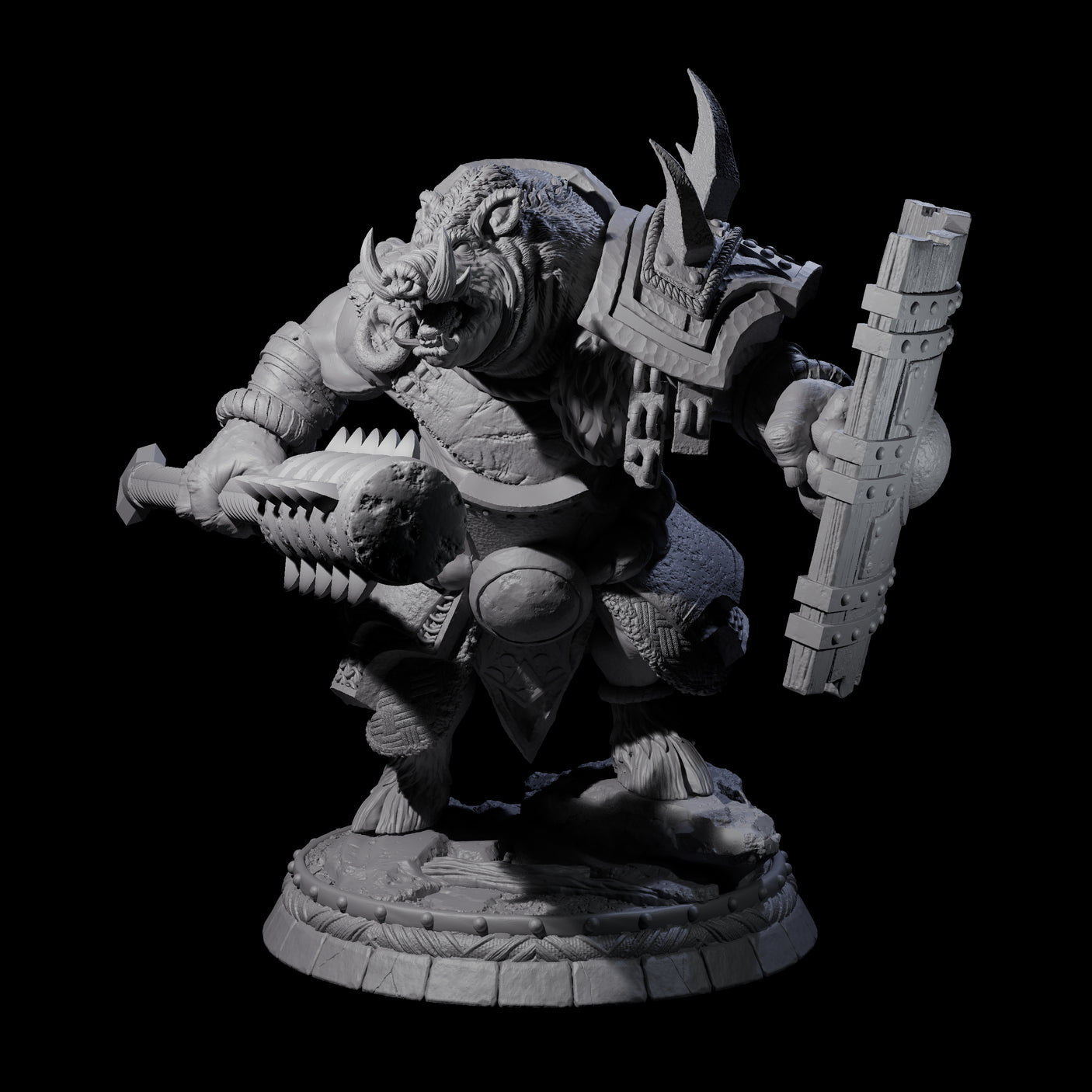 Blackthorn Wereboar K Miniature for Dungeons and Dragons, Pathfinder or other TTRPGs