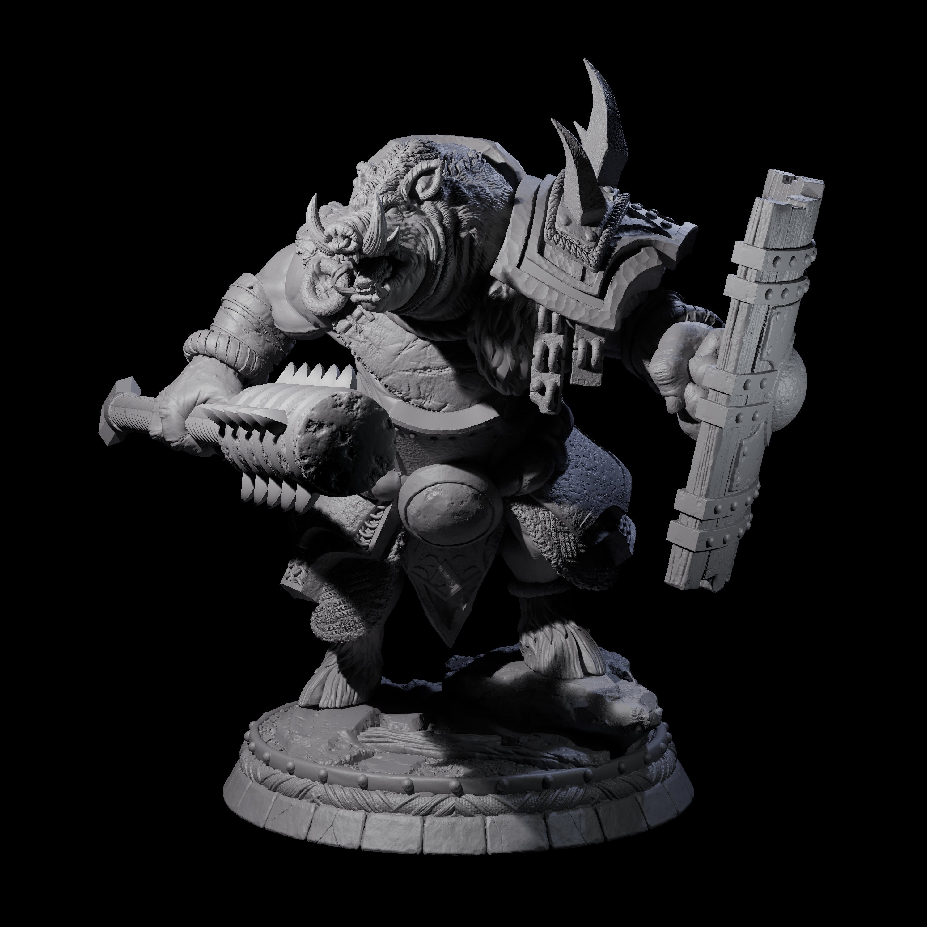 Blackthorn Wereboar K Miniature for Dungeons and Dragons, Pathfinder or other TTRPGs