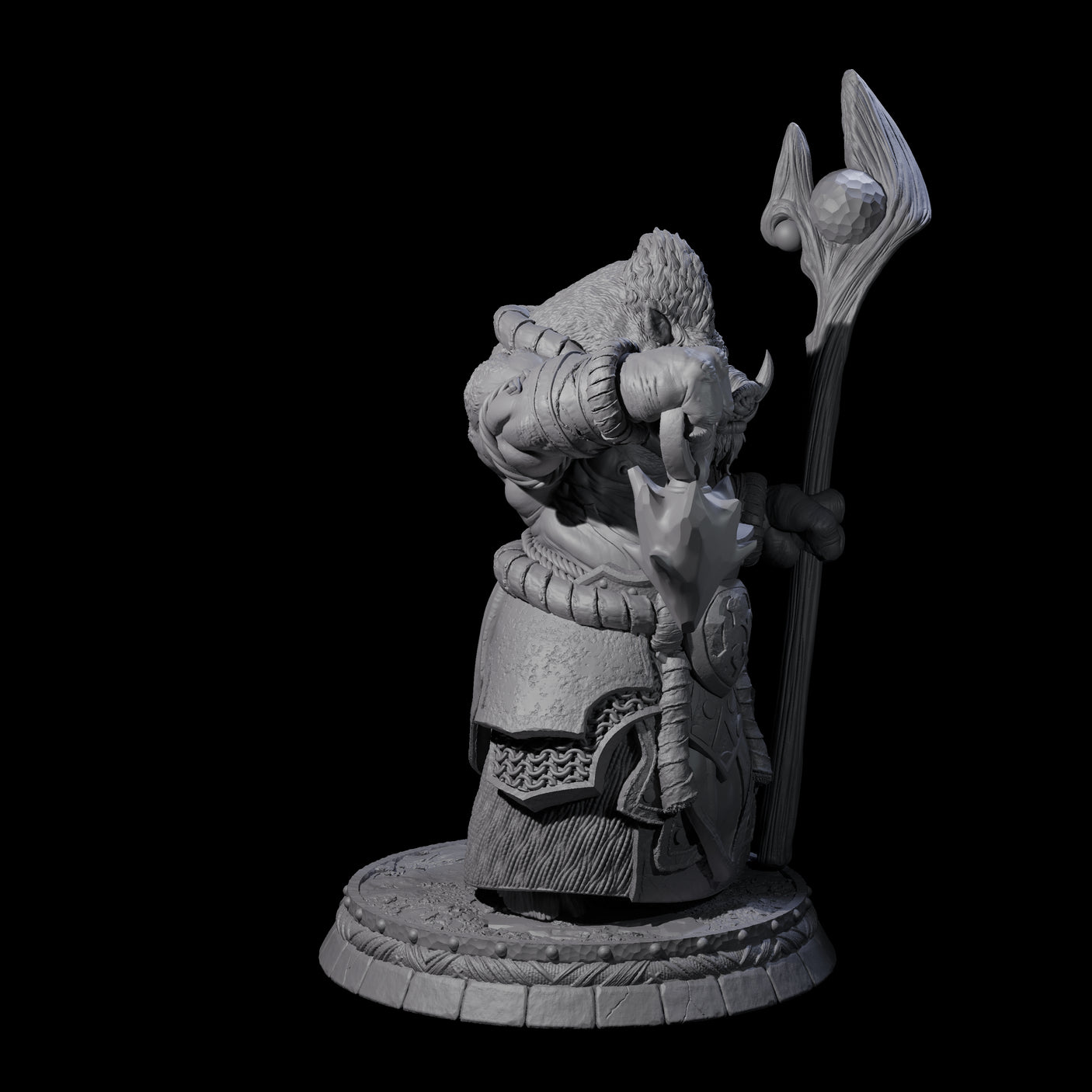 Blackthorn Wereboar L Miniature for Dungeons and Dragons, Pathfinder or other TTRPGs