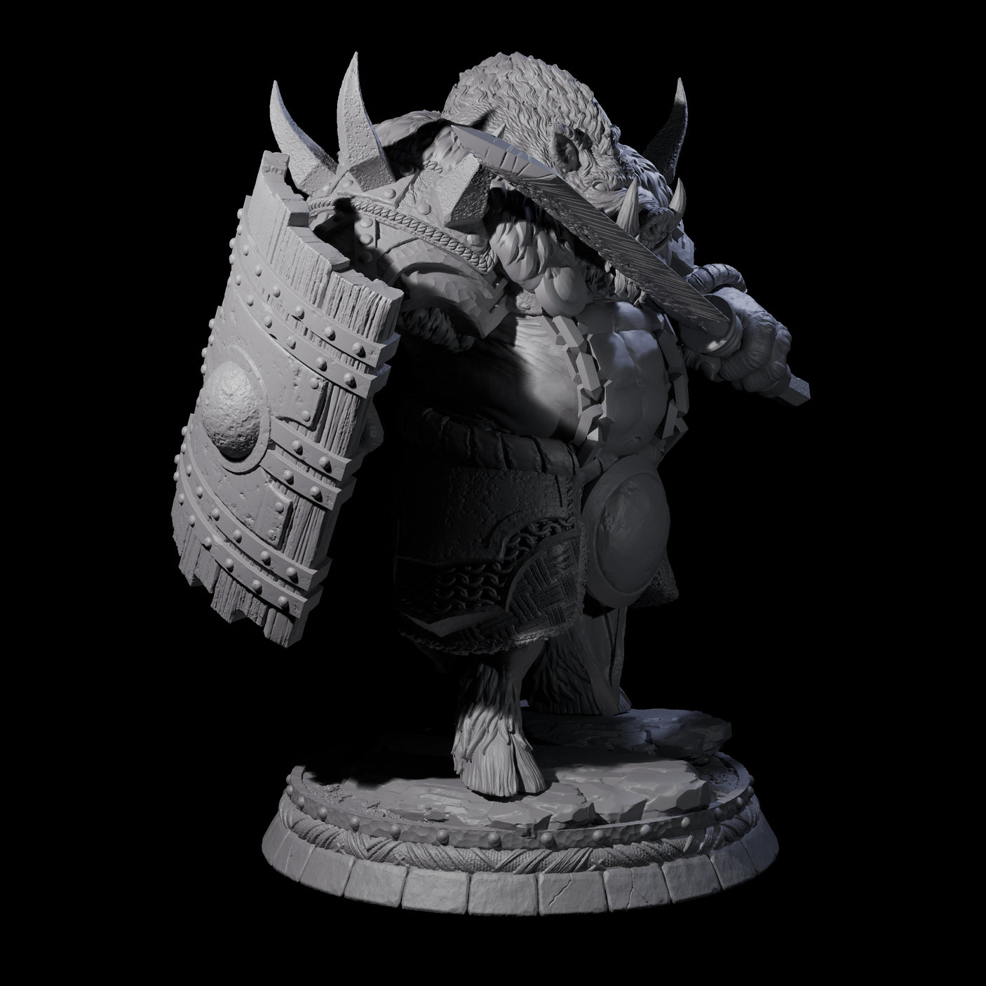 Blackthorn Wereboar M Miniature for Dungeons and Dragons, Pathfinder or other TTRPGs