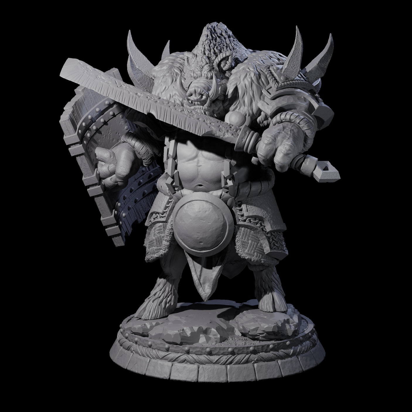 Blackthorn Wereboar M Miniature for Dungeons and Dragons, Pathfinder or other TTRPGs