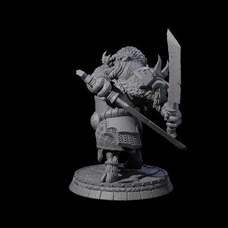 Blackthorn Wereboar O Miniature for Dungeons and Dragons, Pathfinder or other TTRPGs