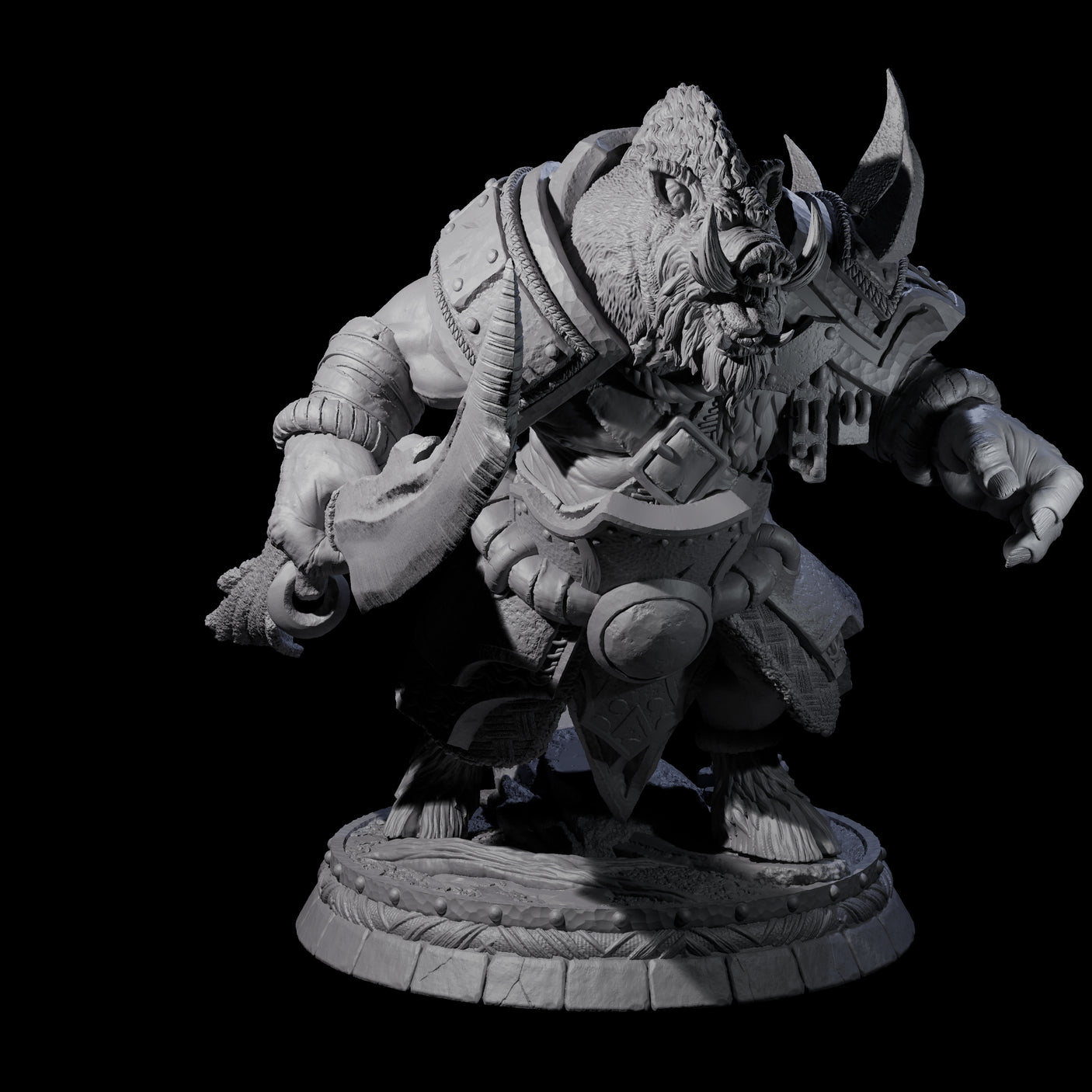 Blackthorn Wereboar P Miniature for Dungeons and Dragons, Pathfinder or other TTRPGs