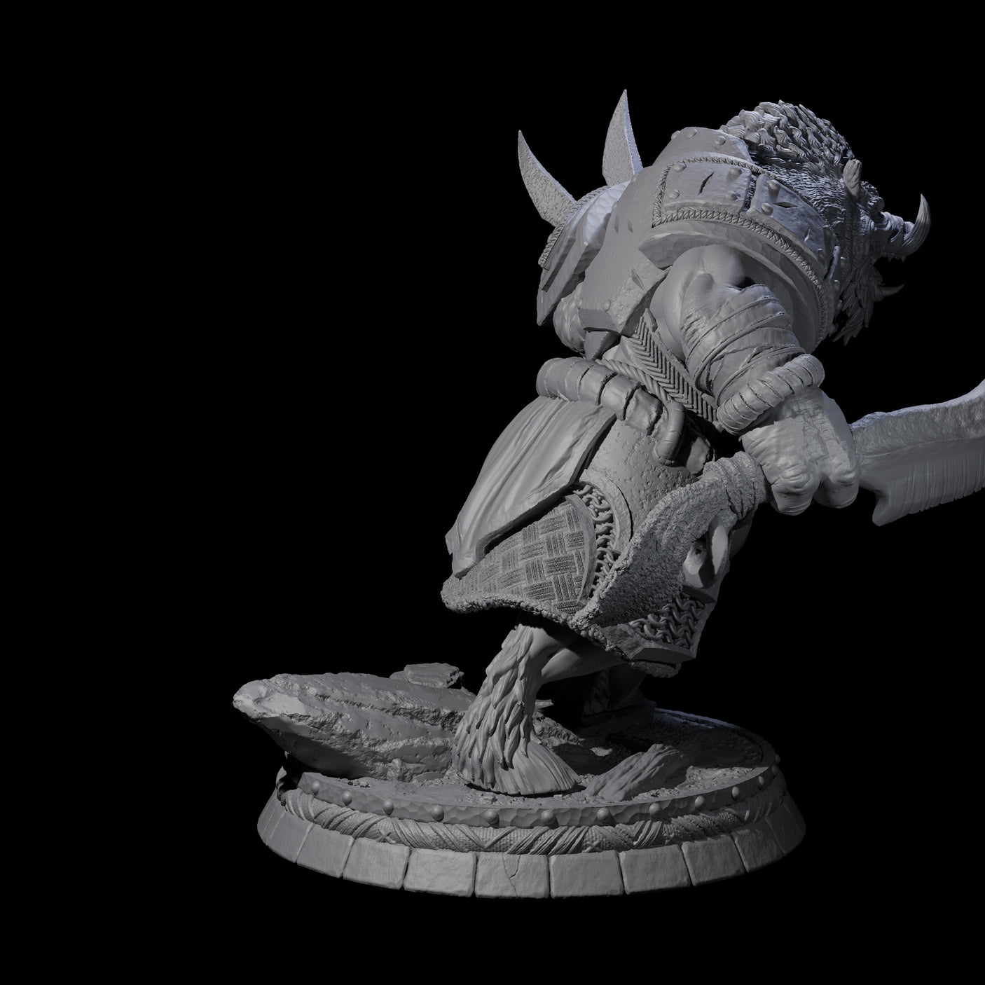 Blackthorn Wereboar P Miniature for Dungeons and Dragons, Pathfinder or other TTRPGs