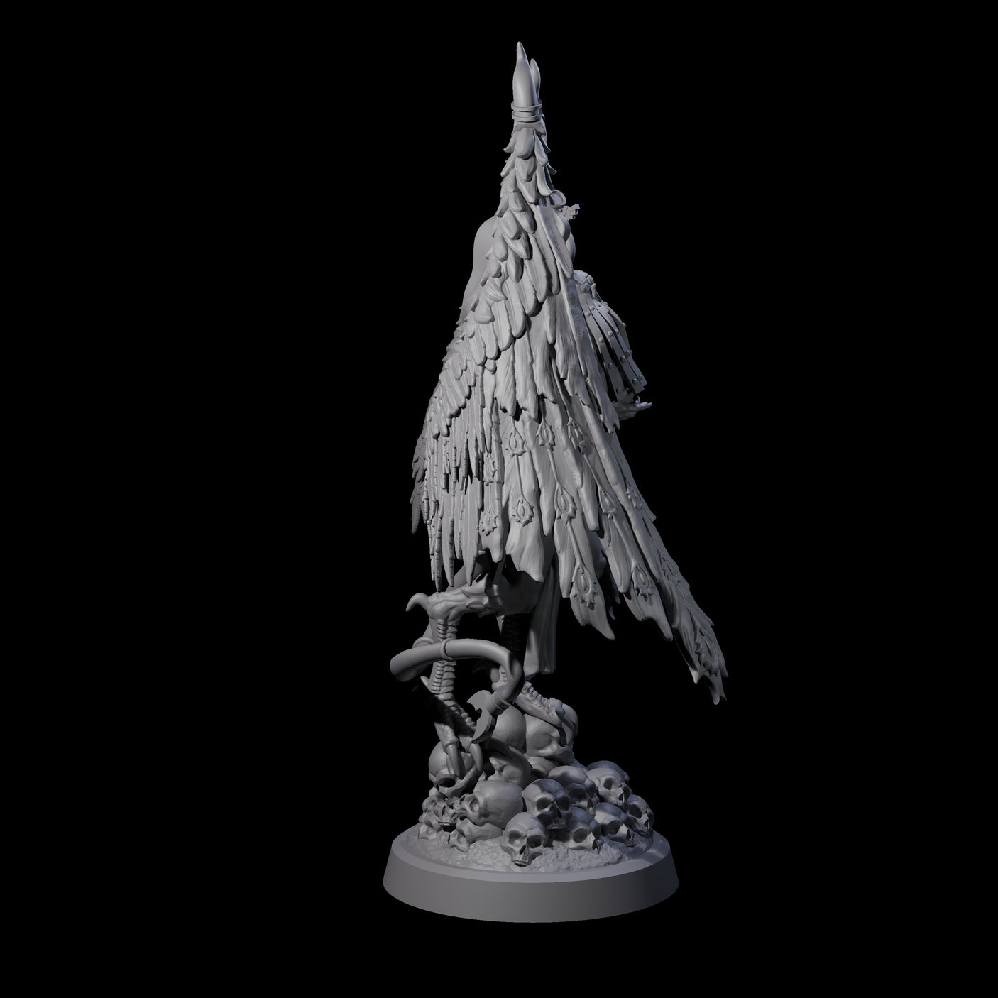 Blasphemous Demon Priestess Miniature for Dungeons and Dragons, Pathfinder or other TTRPGs