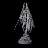 Blasphemous Demon Priestess Miniature for Dungeons and Dragons, Pathfinder or other TTRPGs