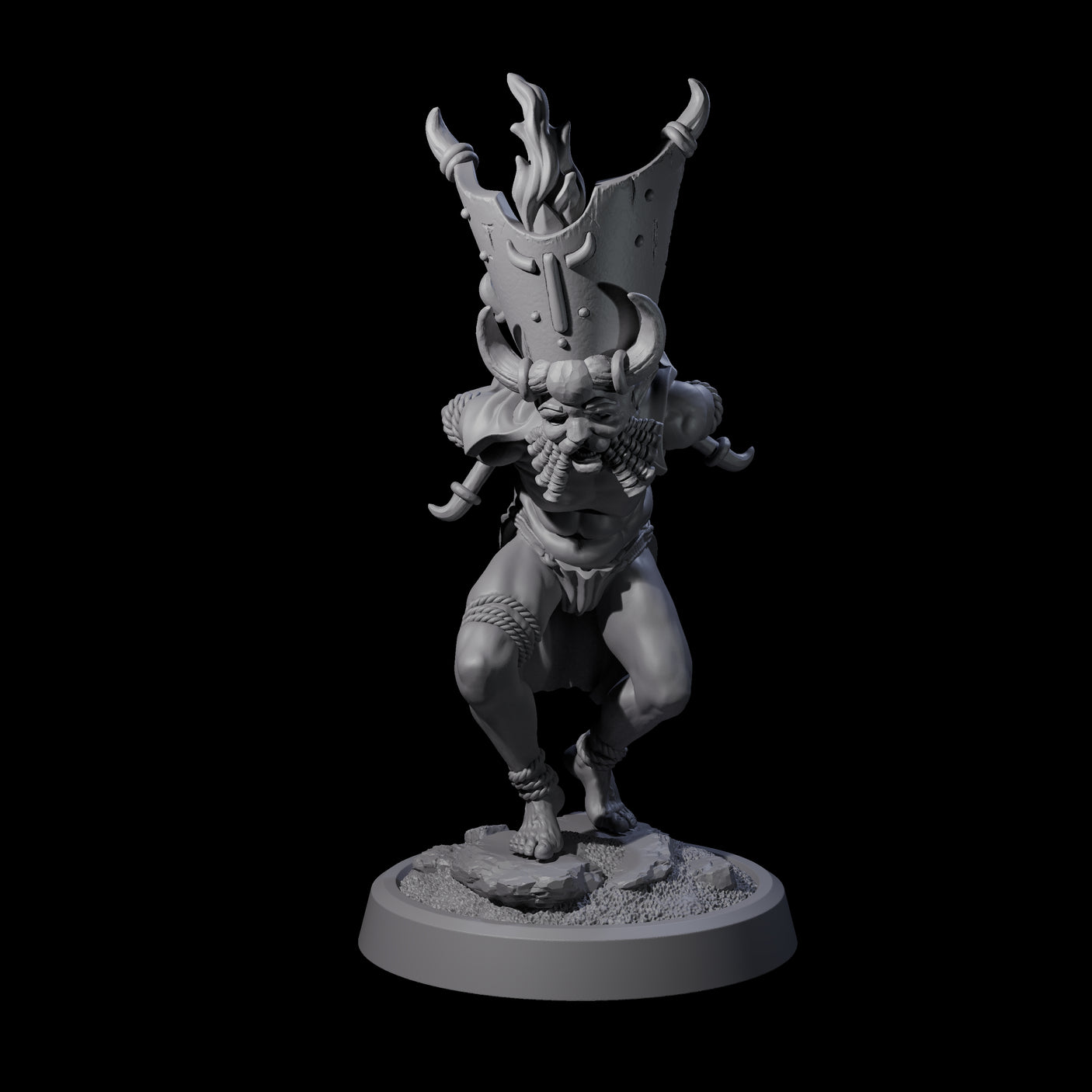 Blasphemous Human Cultist A Miniature for Dungeons and Dragons, Pathfinder or other TTRPGs