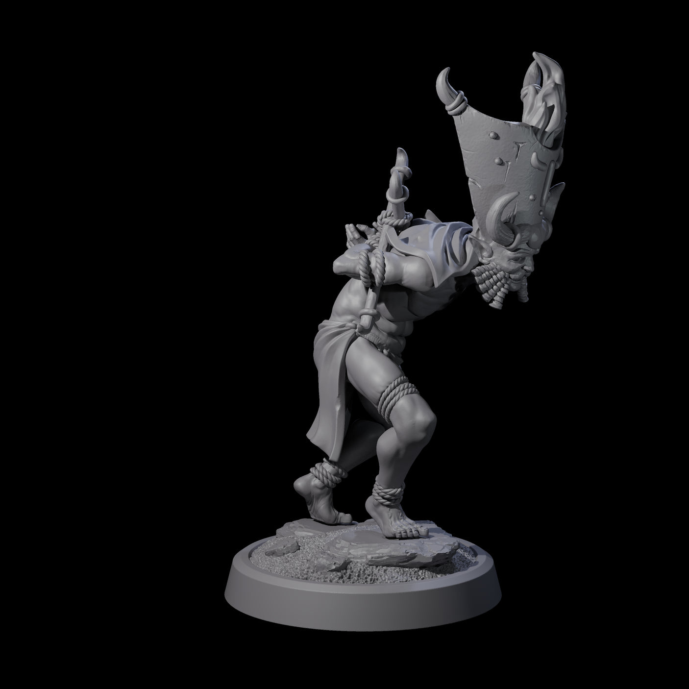 Blasphemous Human Cultist A Miniature for Dungeons and Dragons, Pathfinder or other TTRPGs