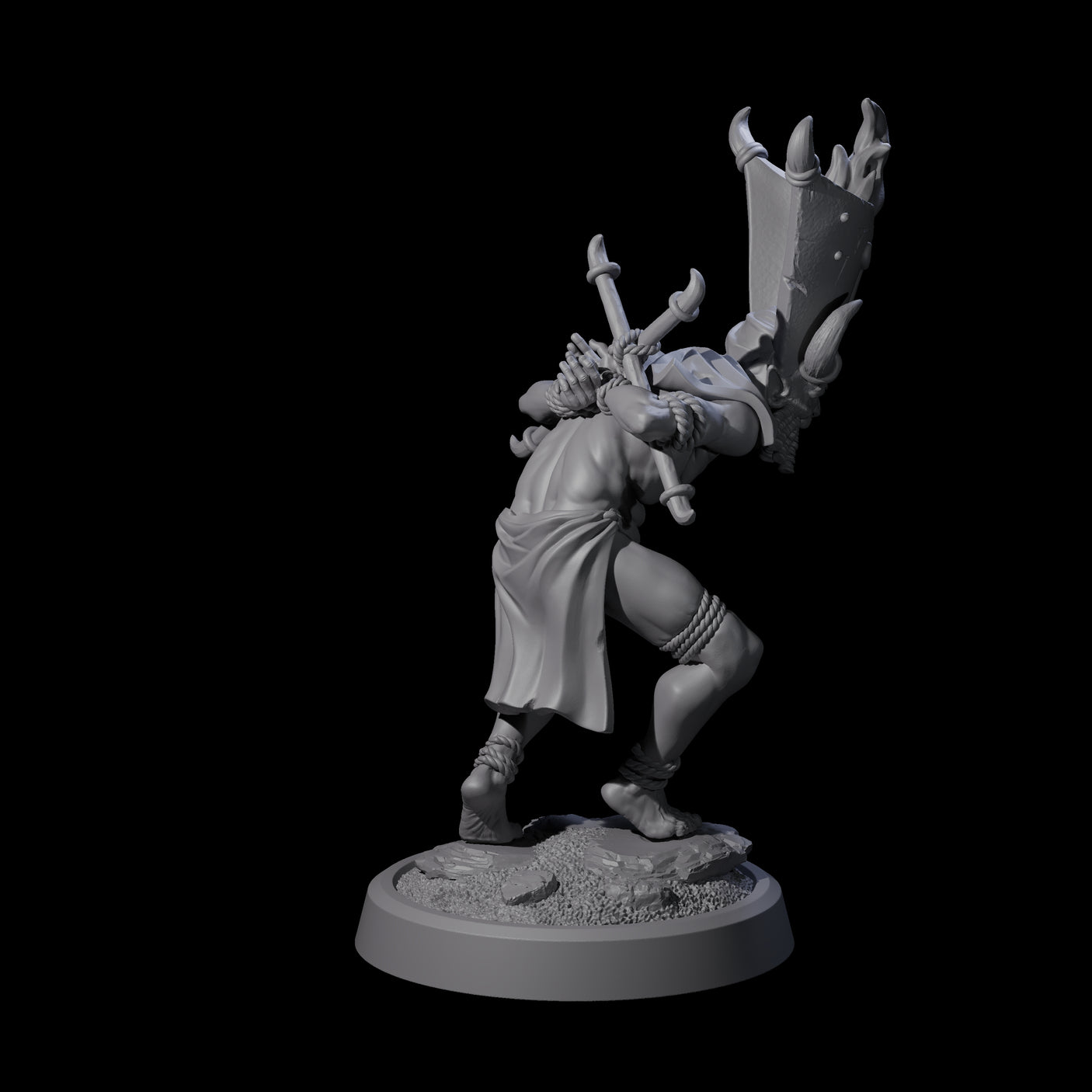 Blasphemous Human Cultist A Miniature for Dungeons and Dragons, Pathfinder or other TTRPGs