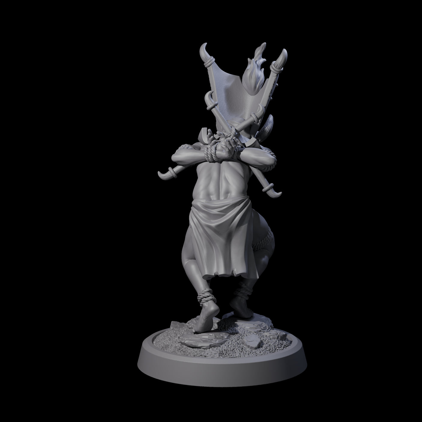 Blasphemous Human Cultist A Miniature for Dungeons and Dragons, Pathfinder or other TTRPGs
