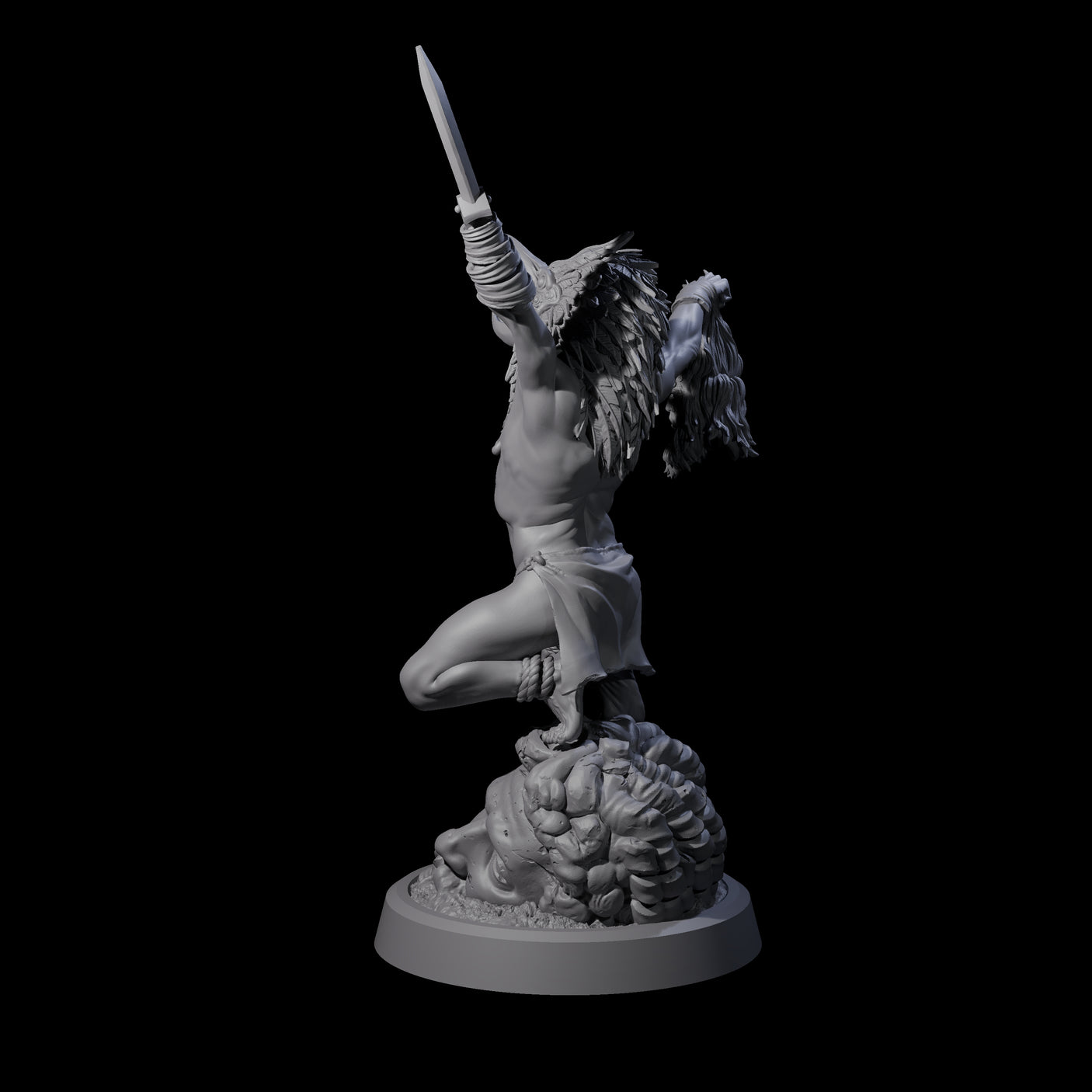 Blasphemous Human Cultist C Miniature for Dungeons and Dragons, Pathfinder or other TTRPGs