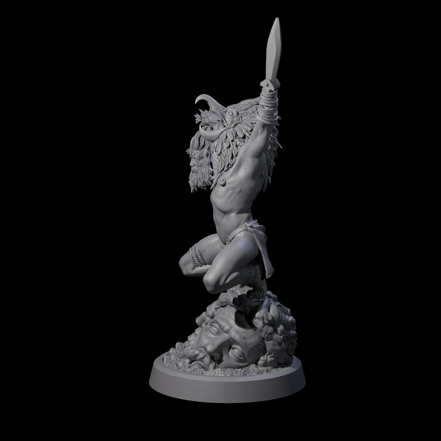 Blasphemous Human Cultist C Miniature for Dungeons and Dragons, Pathfinder or other TTRPGs