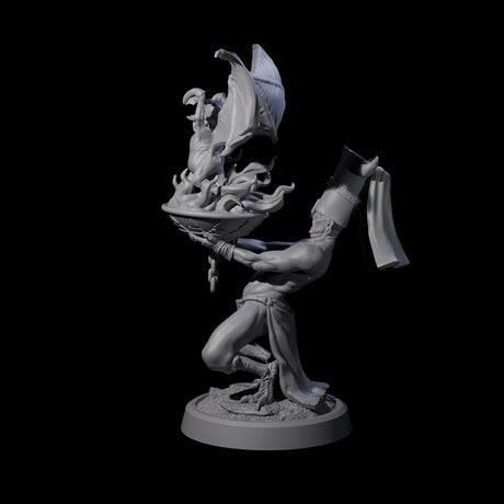 Blasphemous Human Cultist D Miniature for Dungeons and Dragons, Pathfinder or other TTRPGs