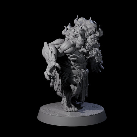 Blazing Dwarf Elder A Miniature for Dungeons and Dragons, Pathfinder or other TTRPGs