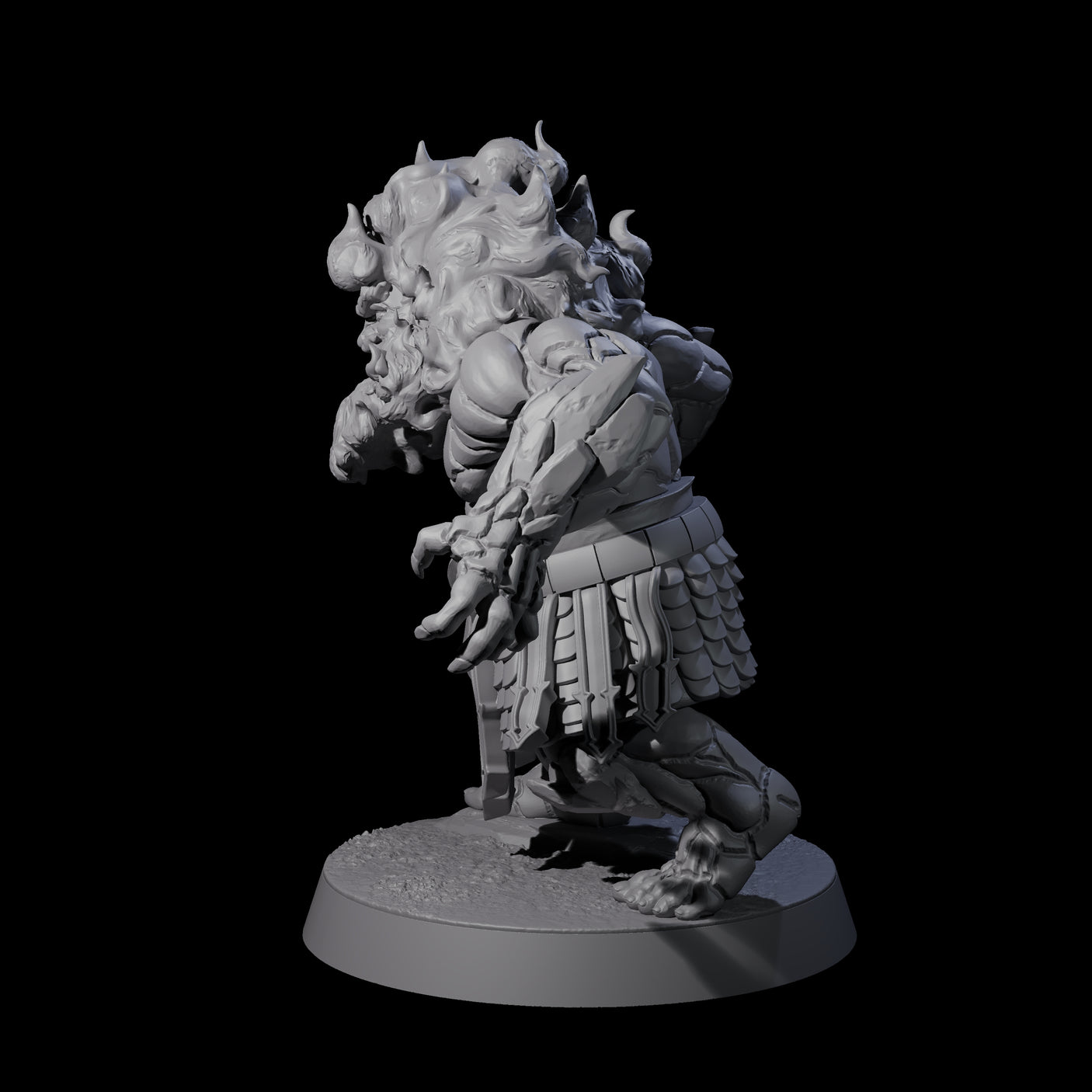 Blazing Dwarf Elder A Miniature for Dungeons and Dragons, Pathfinder or other TTRPGs