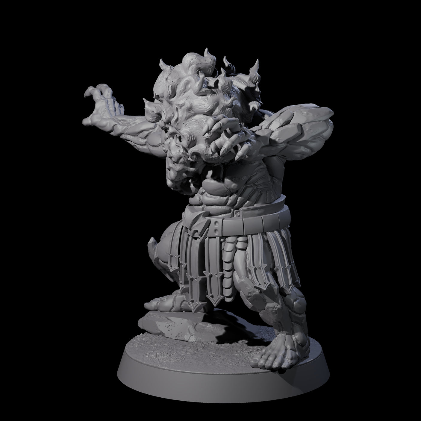 Blazing Dwarf Elder B Miniature for Dungeons and Dragons, Pathfinder or other TTRPGs