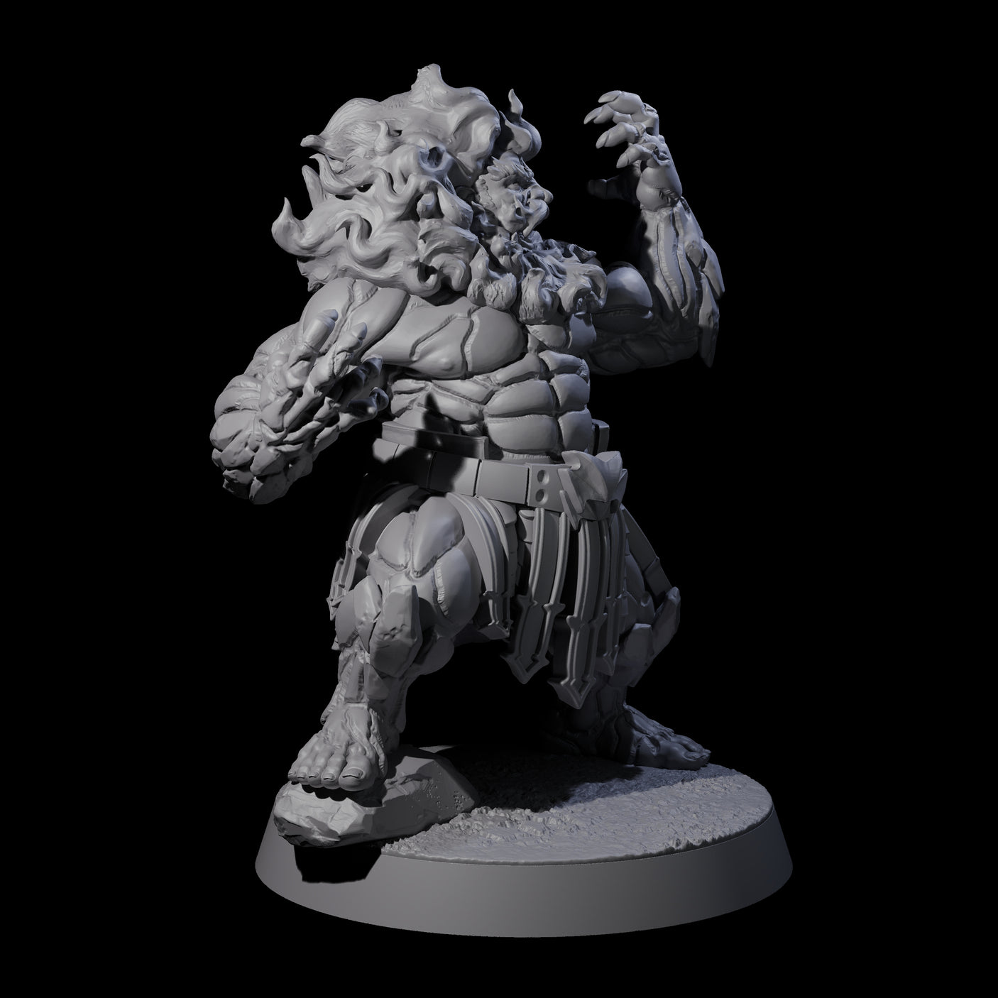 Blazing Dwarf Elder C Miniature for Dungeons and Dragons, Pathfinder or other TTRPGs