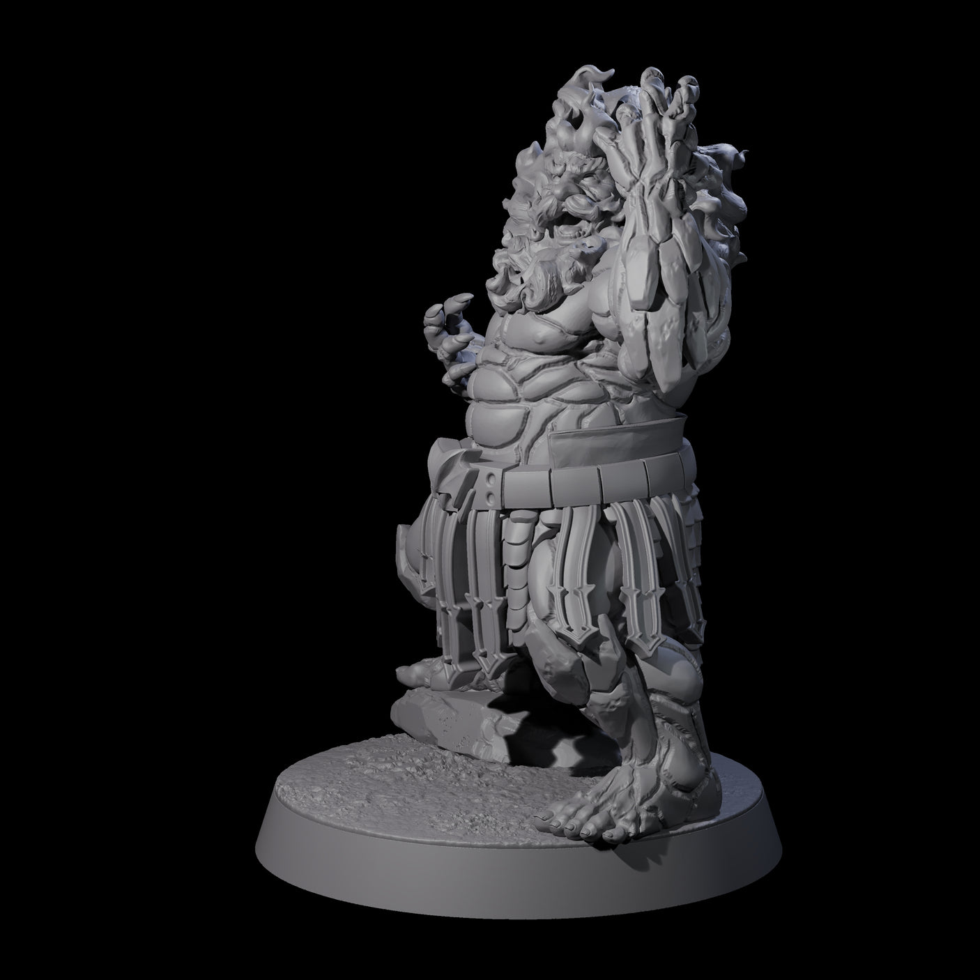Blazing Dwarf Elder C Miniature for Dungeons and Dragons, Pathfinder or other TTRPGs