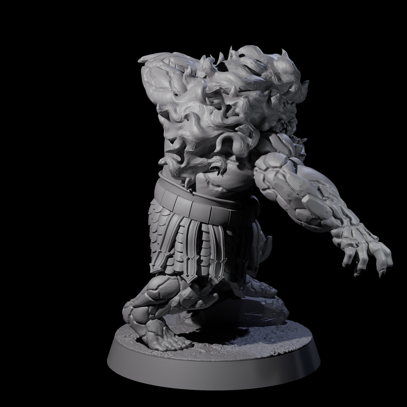 Blazing Dwarf Elder D Miniature for Dungeons and Dragons, Pathfinder or other TTRPGs