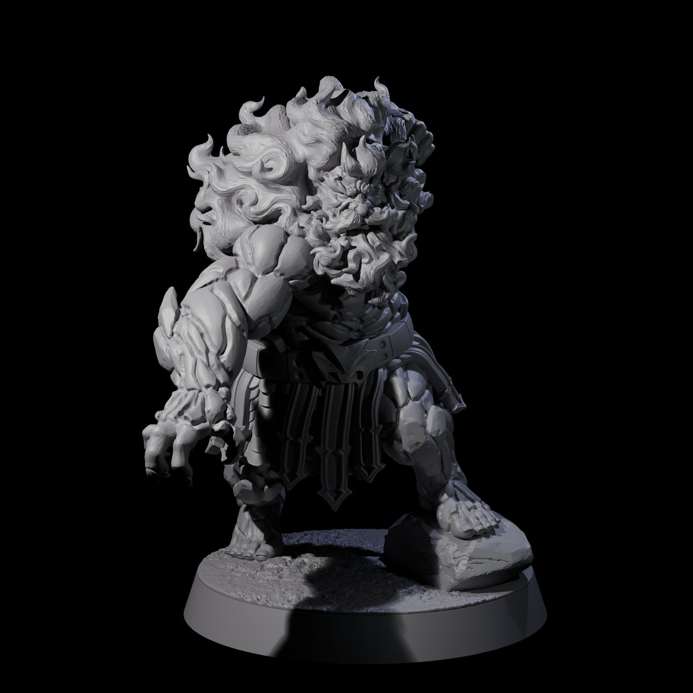 Blazing Dwarf Elders Miniature for Dungeons and Dragons, Pathfinder or other TTRPGs