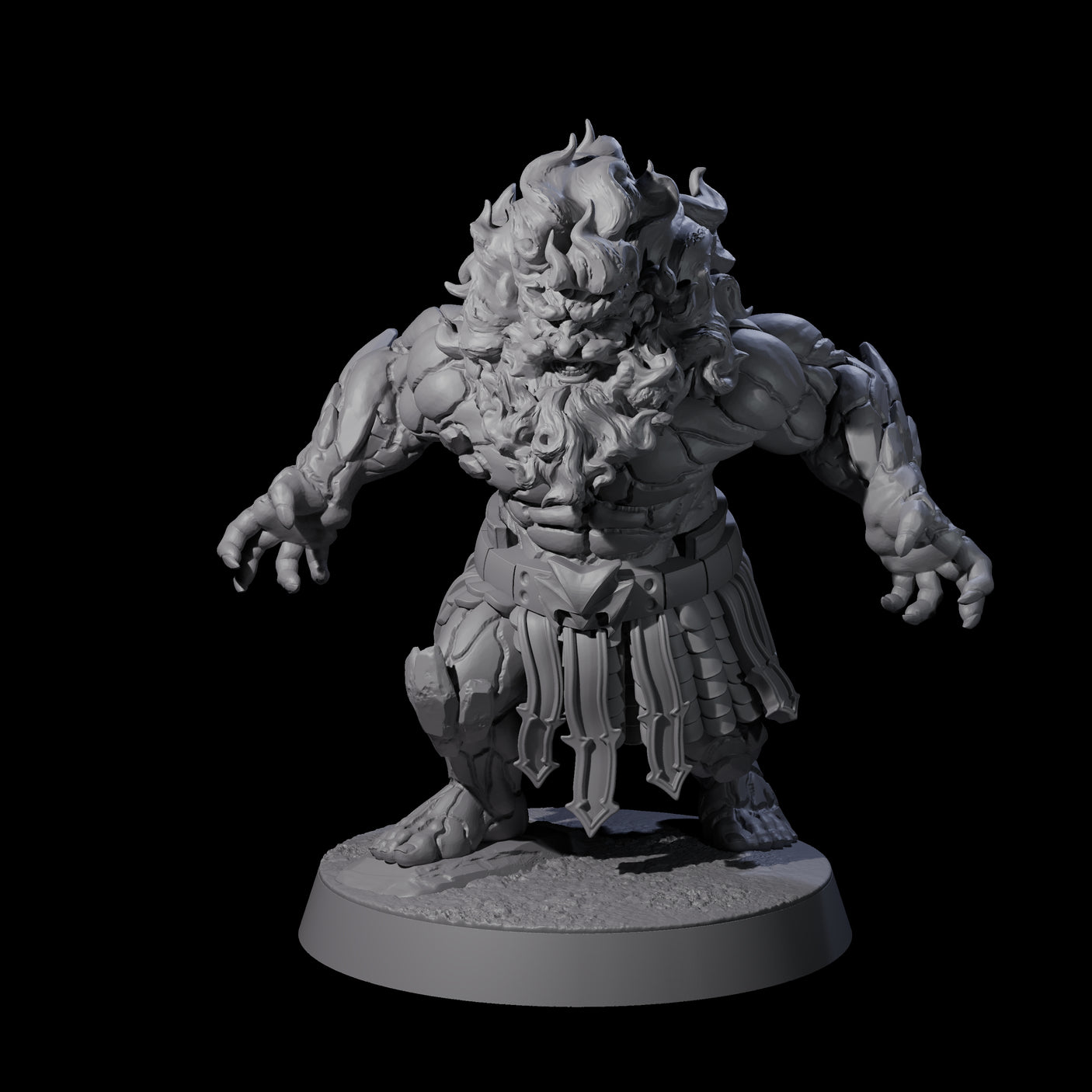Blazing Dwarf Elders Miniature for Dungeons and Dragons, Pathfinder or other TTRPGs