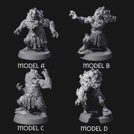 Blazing Dwarf Elders Miniature for Dungeons and Dragons, Pathfinder or other TTRPGs