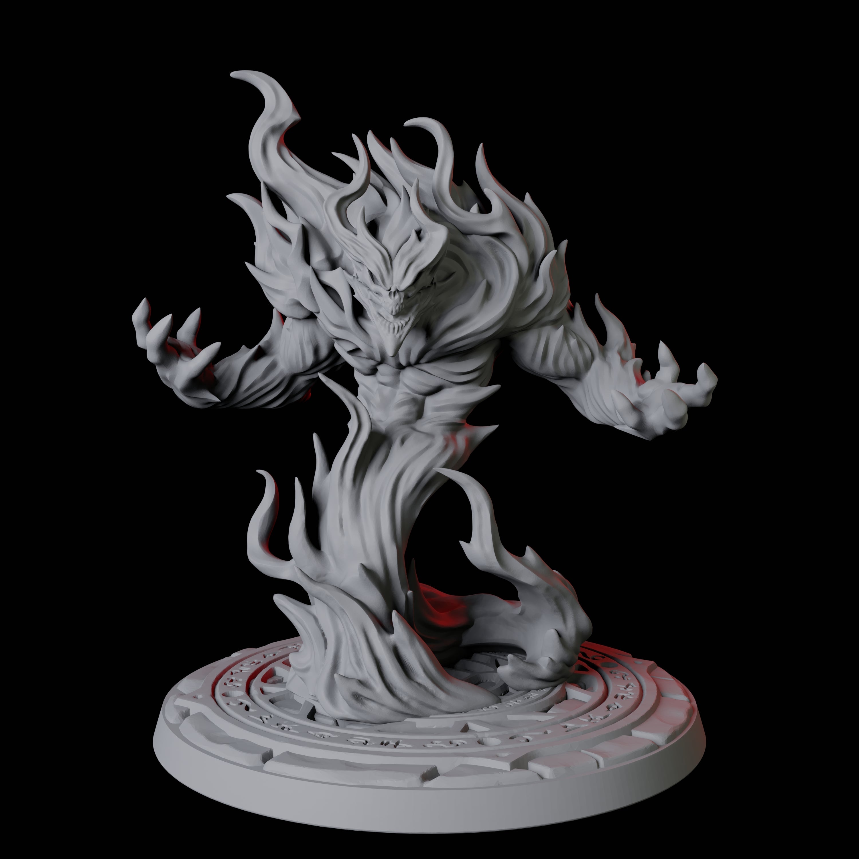 Blazing Fire Elemental Miniature for Dungeons and Dragons, Pathfinder or other TTRPGs