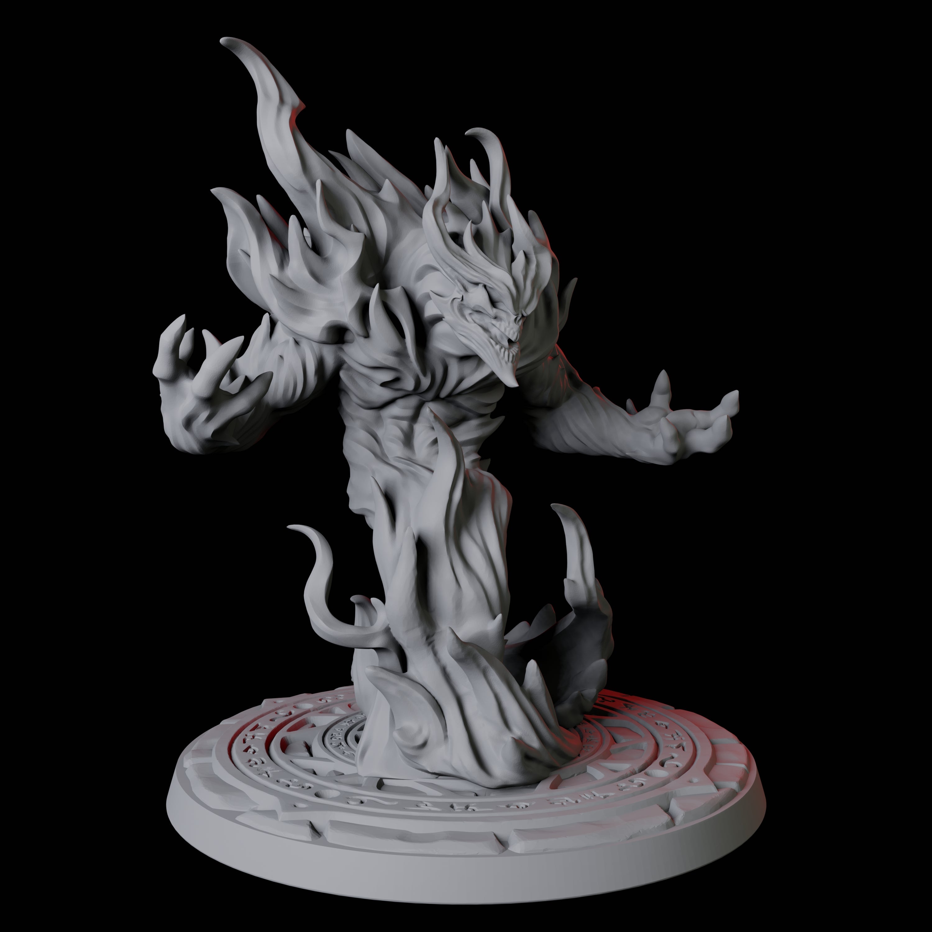 Blazing Fire Elemental Miniature for Dungeons and Dragons, Pathfinder or other TTRPGs