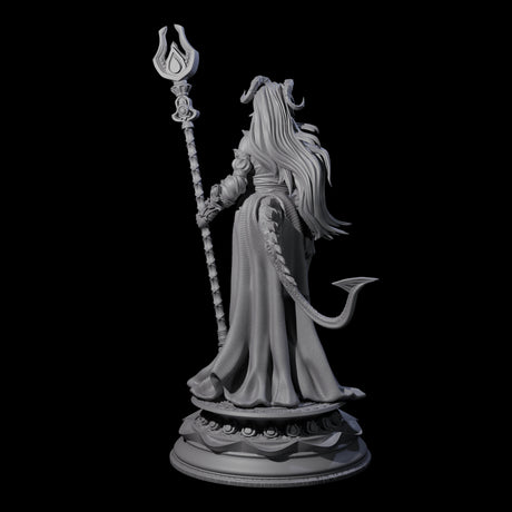 Blessed Tiefling Wizard Miniature for Dungeons and Dragons, Pathfinder or other TTRPGs