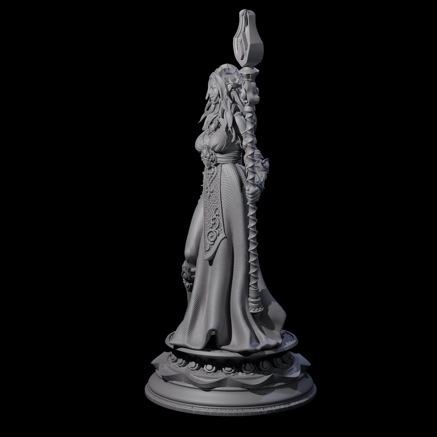 Blessed Tiefling Wizard Miniature for Dungeons and Dragons, Pathfinder or other TTRPGs